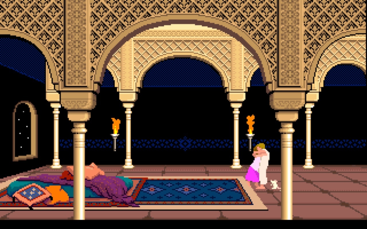 Prince or not Prince, that is the question - My, Prince of Persia, Computer games, DOS games, Dos, Dos Games, Longpost, Video, GIF, Modifications