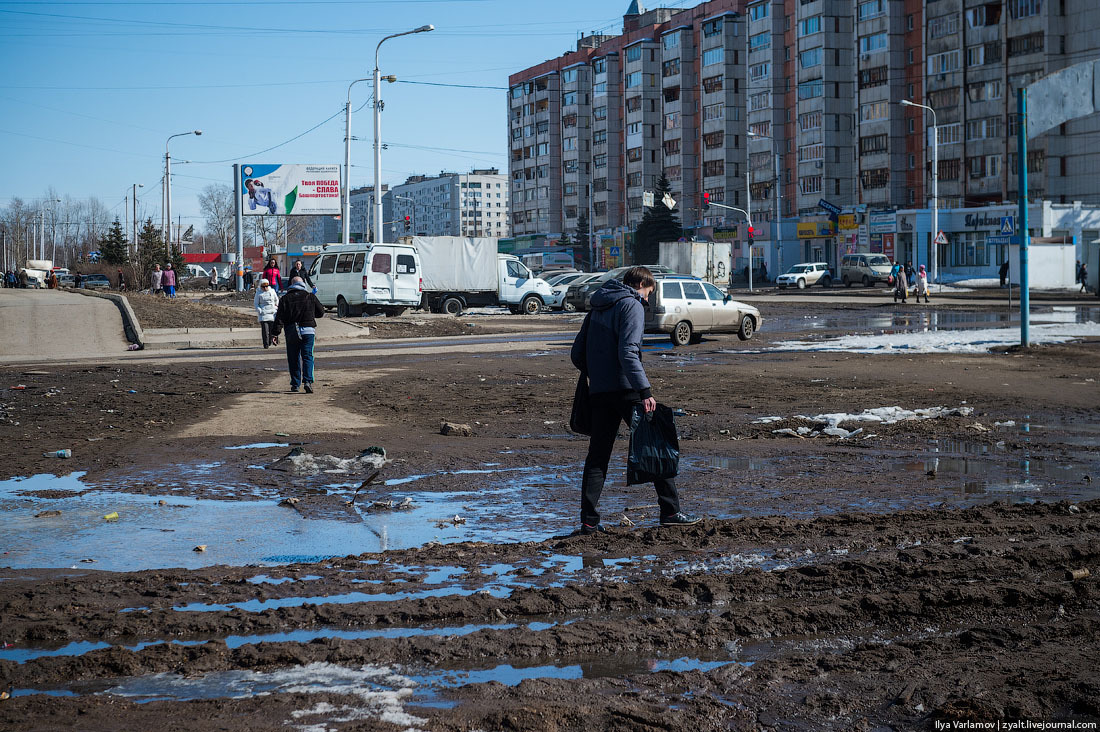 You are living in a bad time! - My, Urban environment, Dirt, A pedestrian, Russia, Sidewalk, Longpost