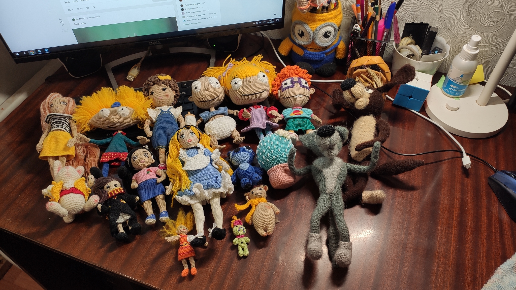 Spouse's hobby - My, Hobby, Knitted toys, Needlework without process, Hey, Arnold, Rugrats