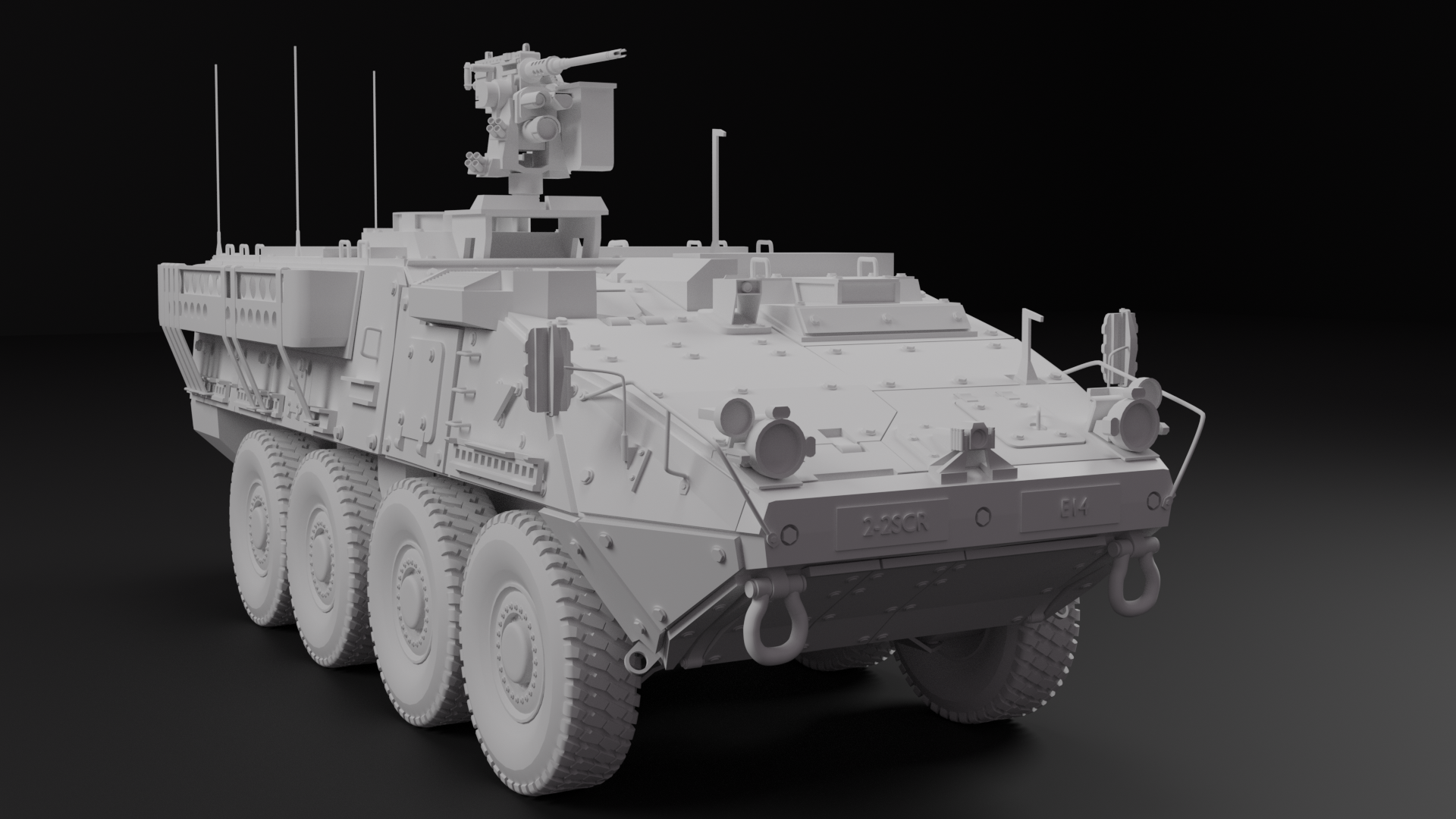 3D Модель M1126 Infantry Carrier Vehicle Stryker | Пикабу