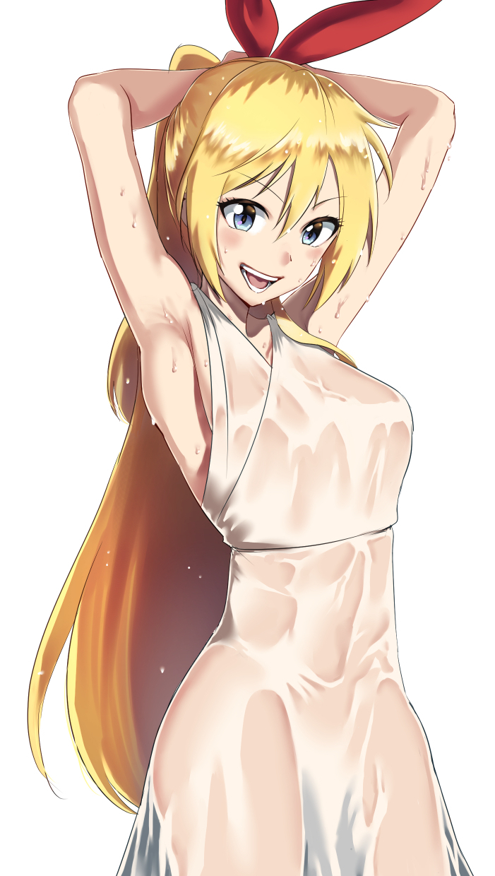 Nisekoi girls - NSFW, Anime, Anime art, Nisekoi, Chitoge kirisaki, Onodera kosaki, Tachibana Marika, Seishirou Tsugumi, Boobs, Hand-drawn erotica, Erotic, Longpost