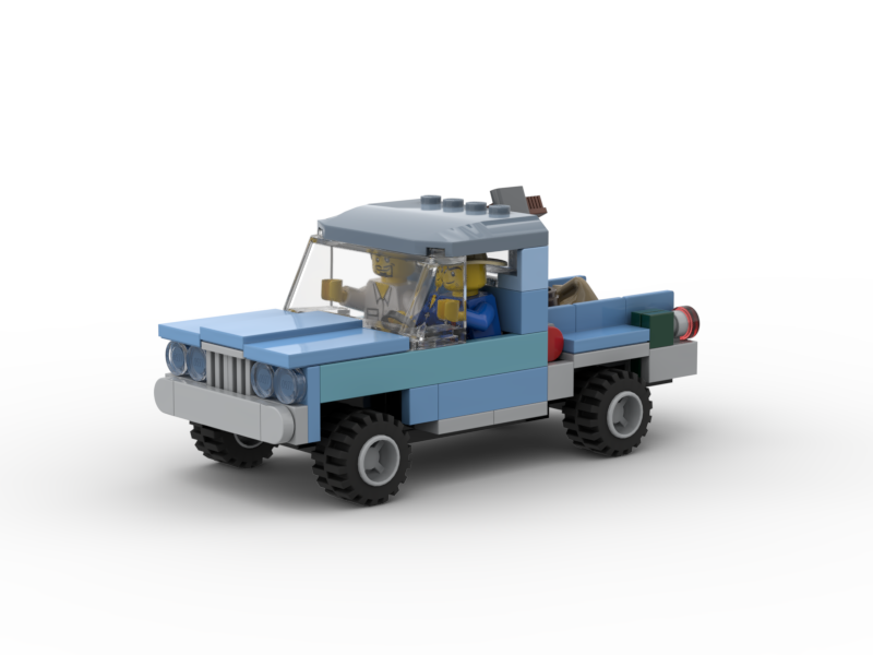 Val and Earl from the movie Tremors - My, Lego, Constructor, Homemade, Moc, Longpost