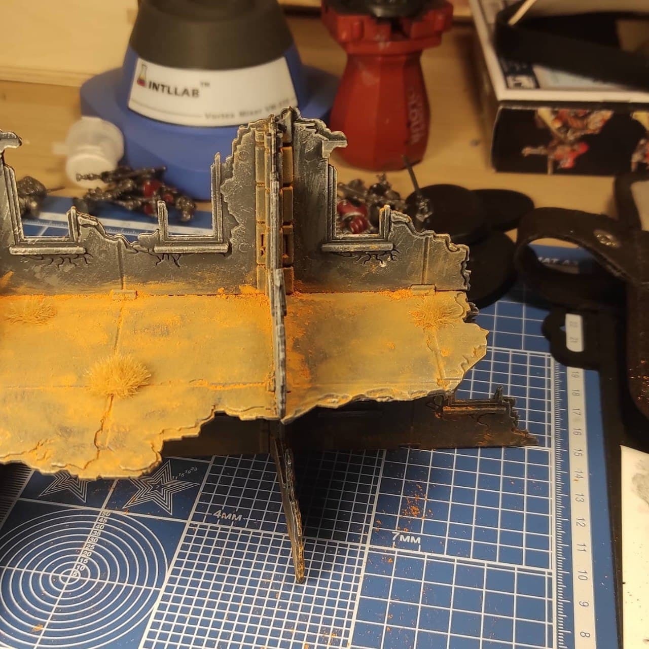 Terrain painting for WH 40K - My, Wh miniatures, Warhammer 40k, Wh painting, Warhammer, Games Workshop, Stand modeling, Terrane, Hobby, Modeling, Longpost