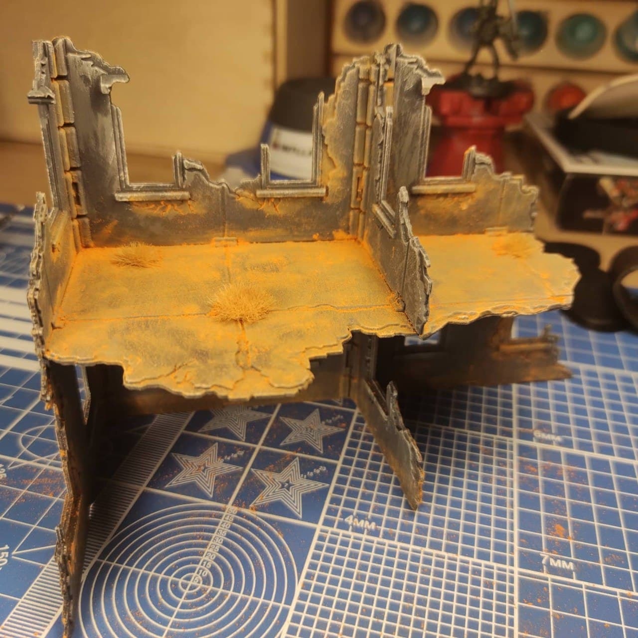 Terrain painting for WH 40K - My, Wh miniatures, Warhammer 40k, Wh painting, Warhammer, Games Workshop, Stand modeling, Terrane, Hobby, Modeling, Longpost