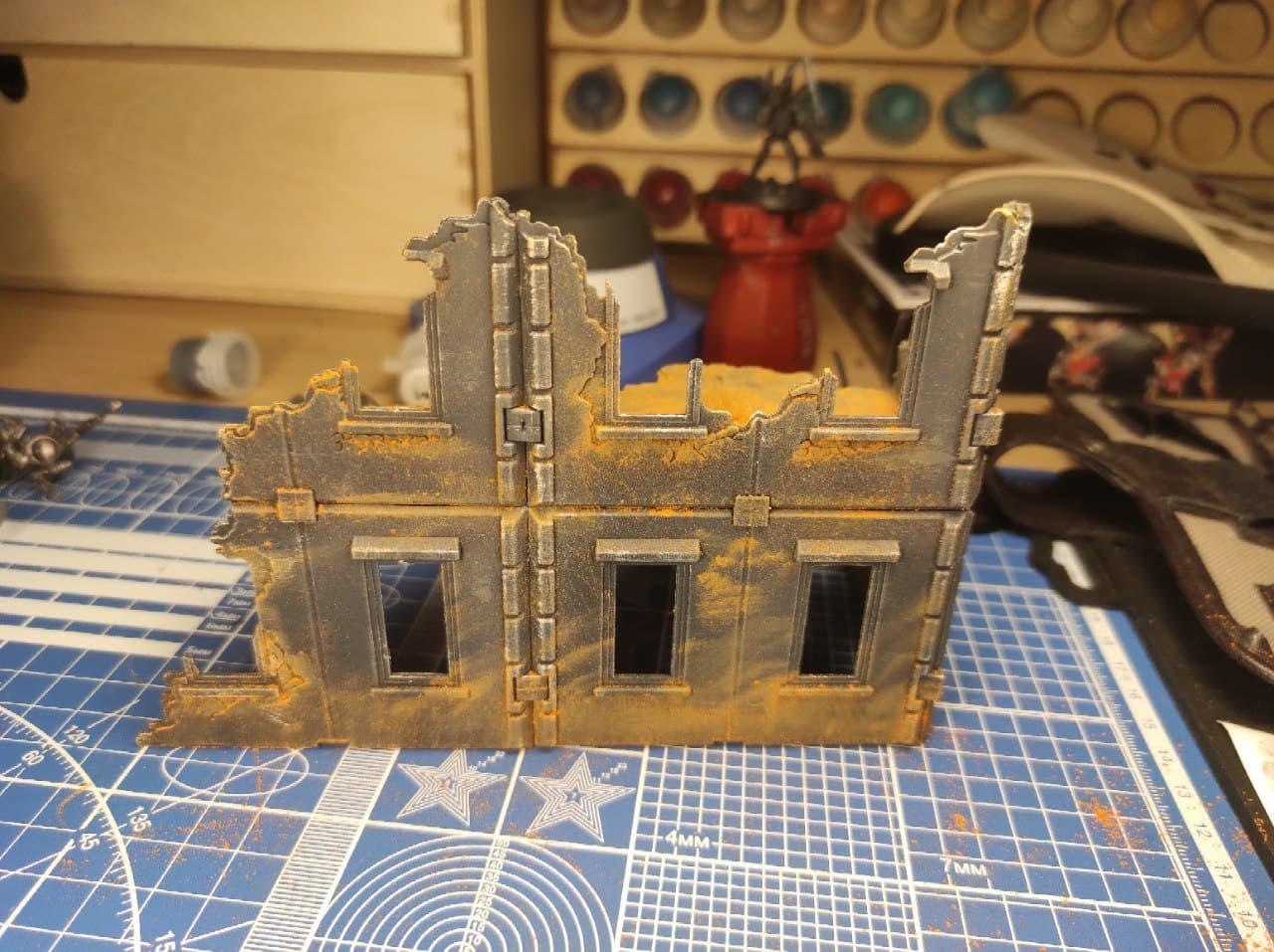 Terrain painting for WH 40K - My, Wh miniatures, Warhammer 40k, Wh painting, Warhammer, Games Workshop, Stand modeling, Terrane, Hobby, Modeling, Longpost