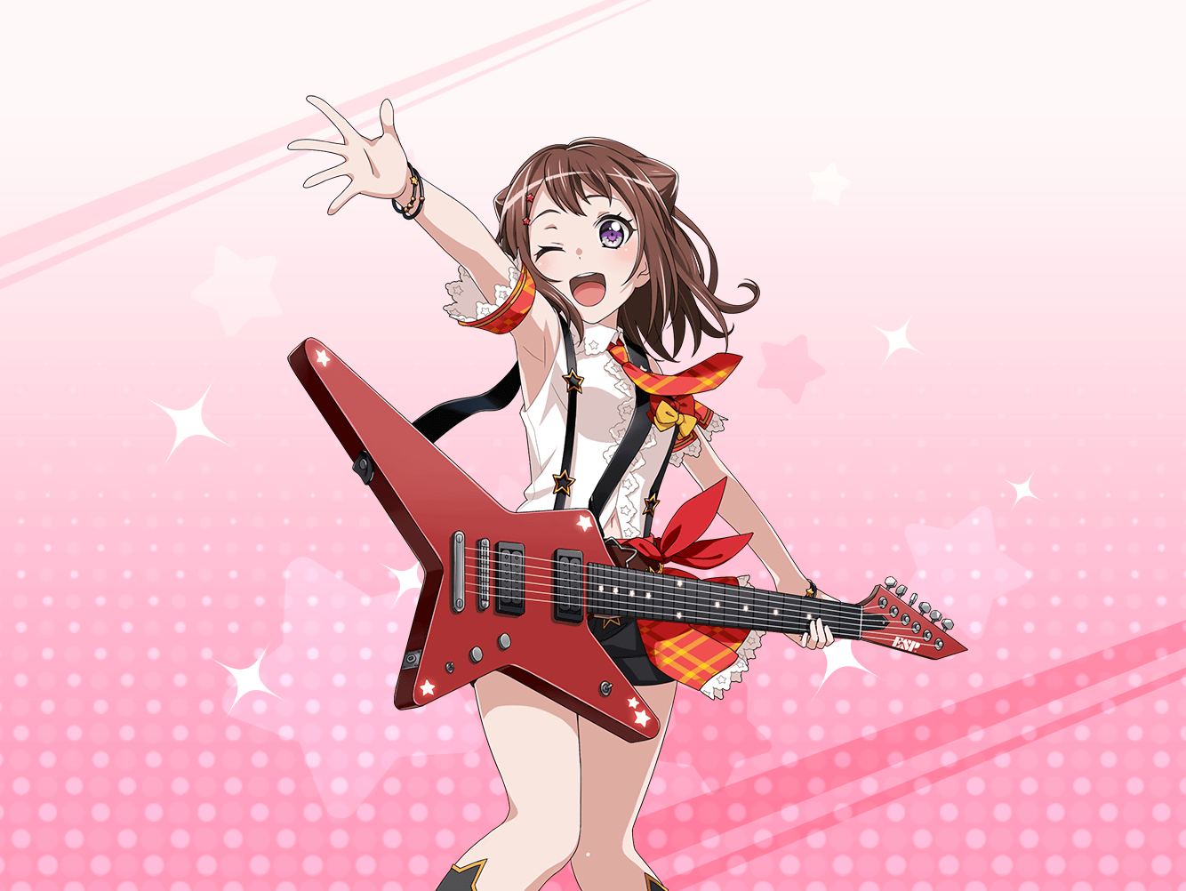 Bang Dream! - Poppin' Party - Казуми Тояма - Часть 1 - Аниме, Anime Art, Bang Dream!, Bang Dream! Girls Band Party!, Toyama Kasumi, Длиннопост