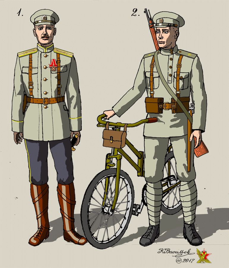 Uniform of military cyclists of the Russian Imperial Army - Российская империя, World War I, Military uniform, A uniform, A bike, Story, Longpost