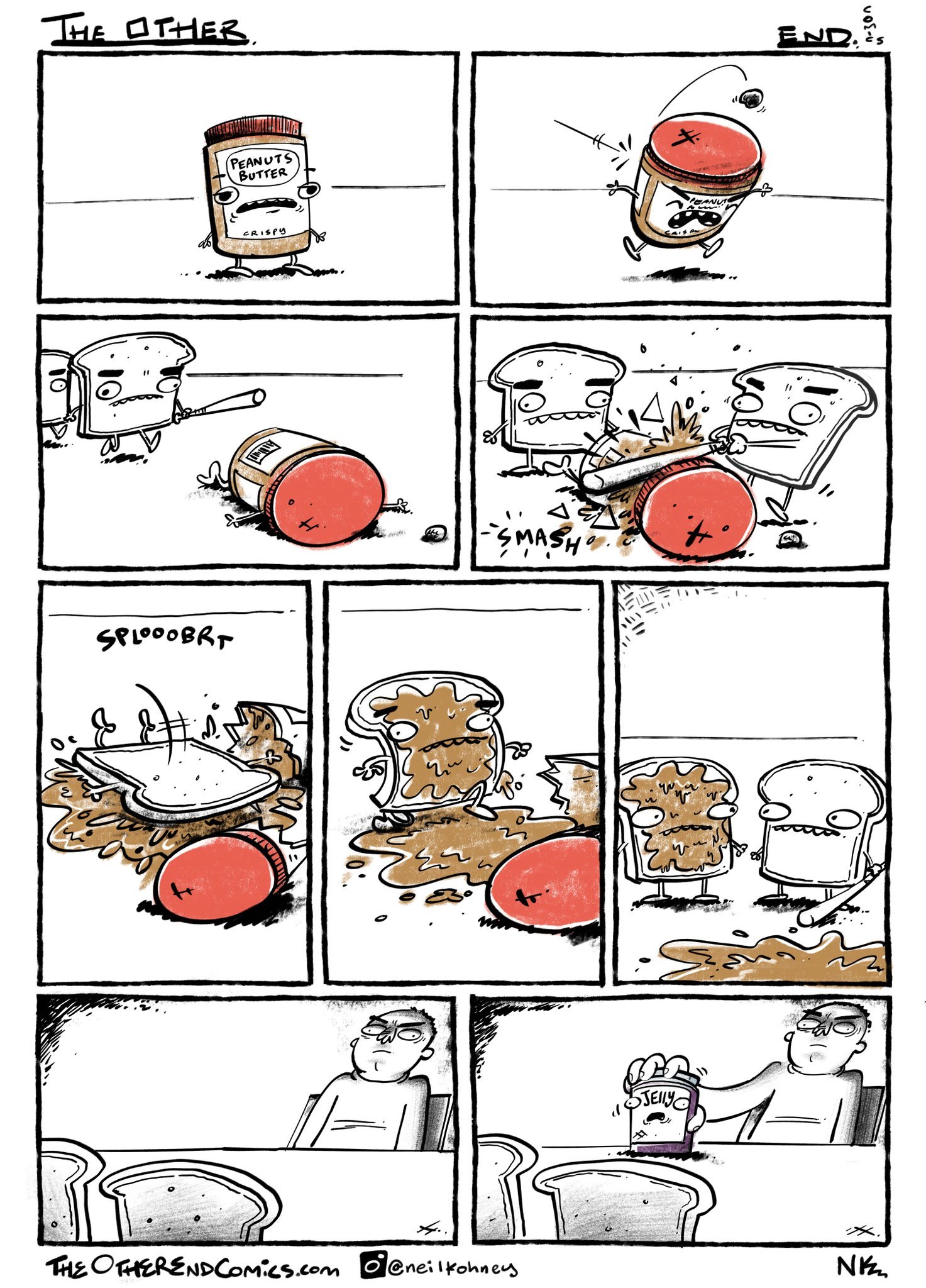 Now jam! - Comics, Toast, A sandwich