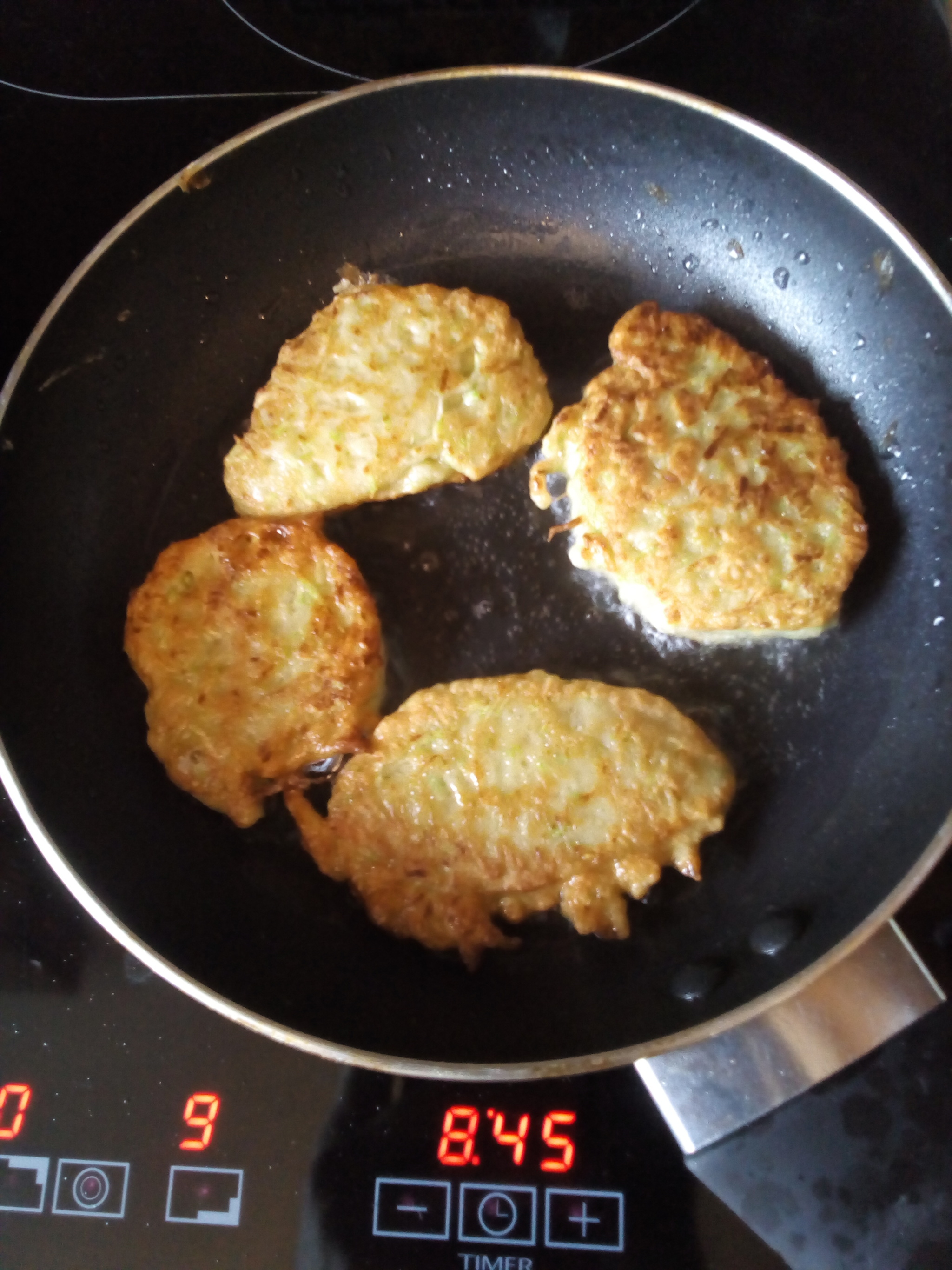 Zucchini pancakes - My, Pancakes, Cooking, Longpost, Recipe