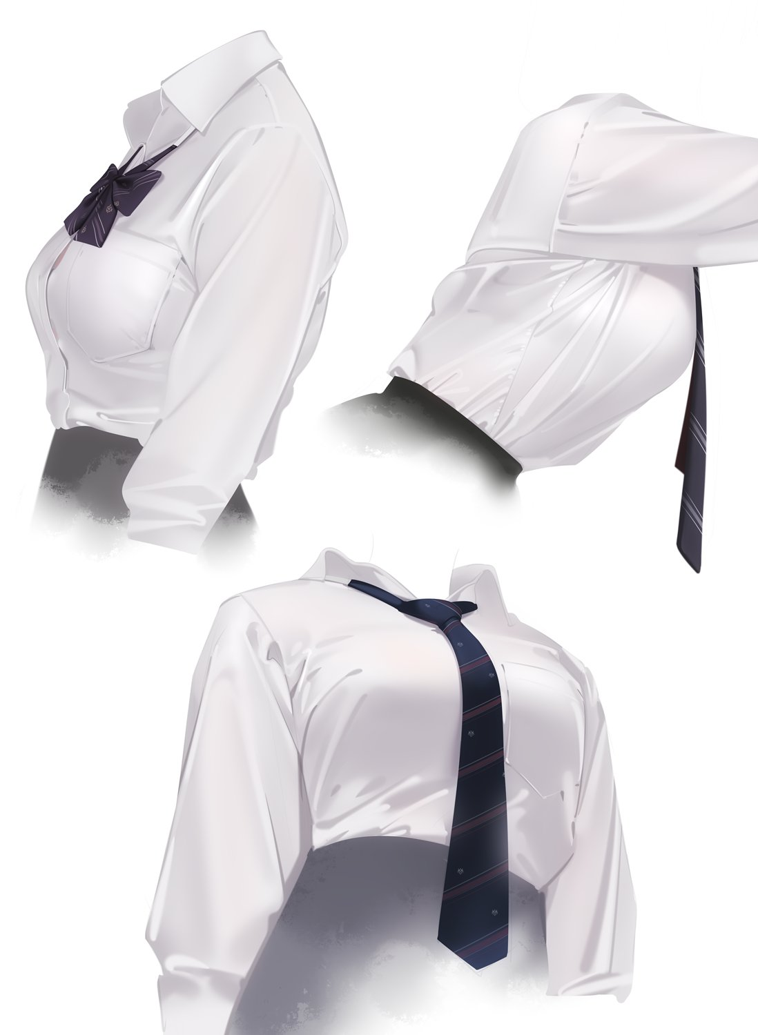 Blouse - Art, Blouse, Tie, Girls, Ama mitsuki