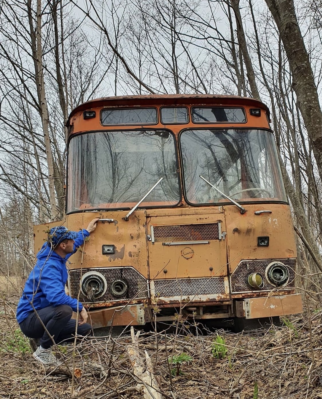 The ultimate... - the USSR, Bus, The ultimate, Sakhalin, Sakhalin Region, Forest, Longpost