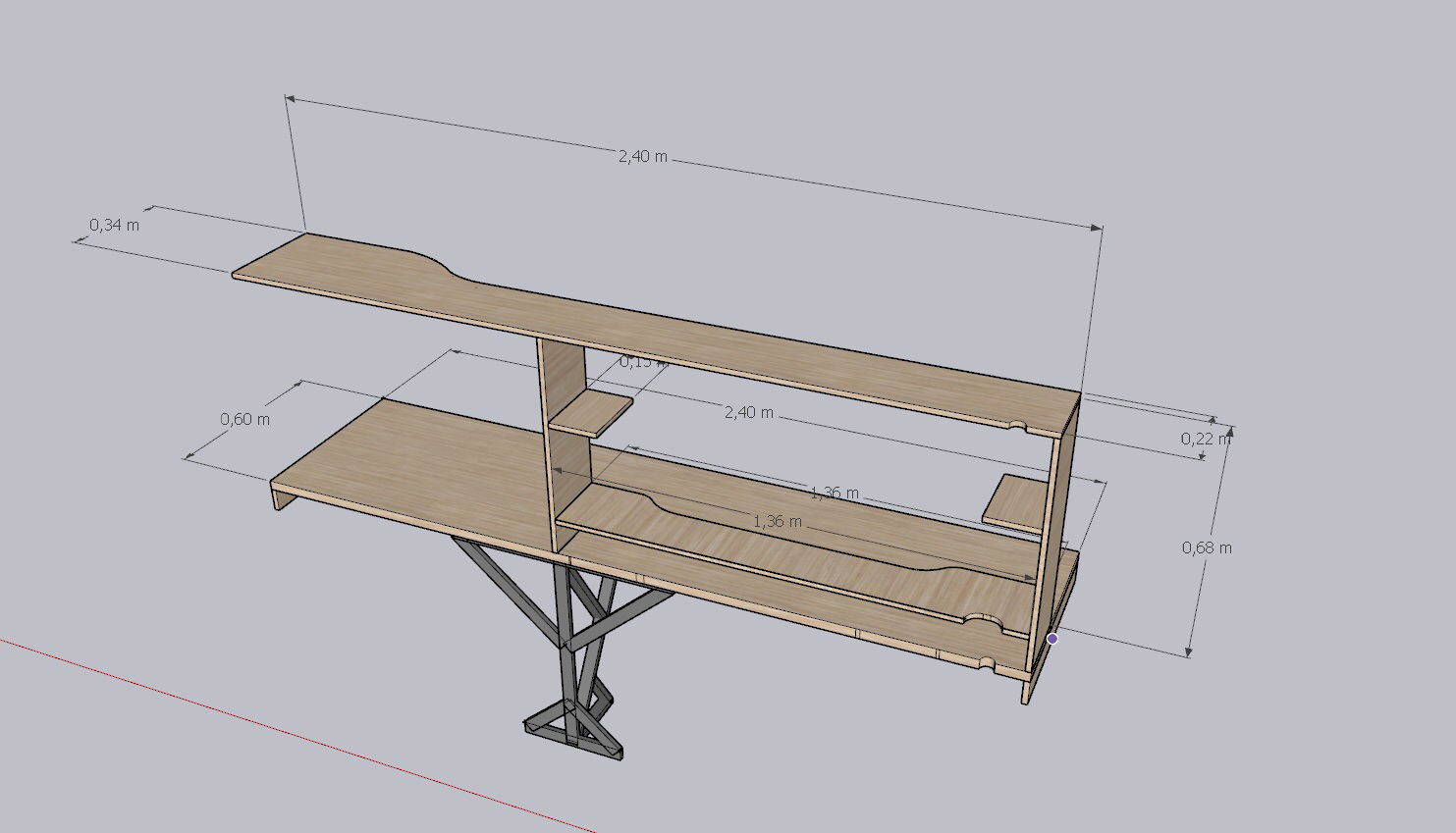 I've been dreaming about a custom table for 3 years - My, Table, Workplace, Longpost