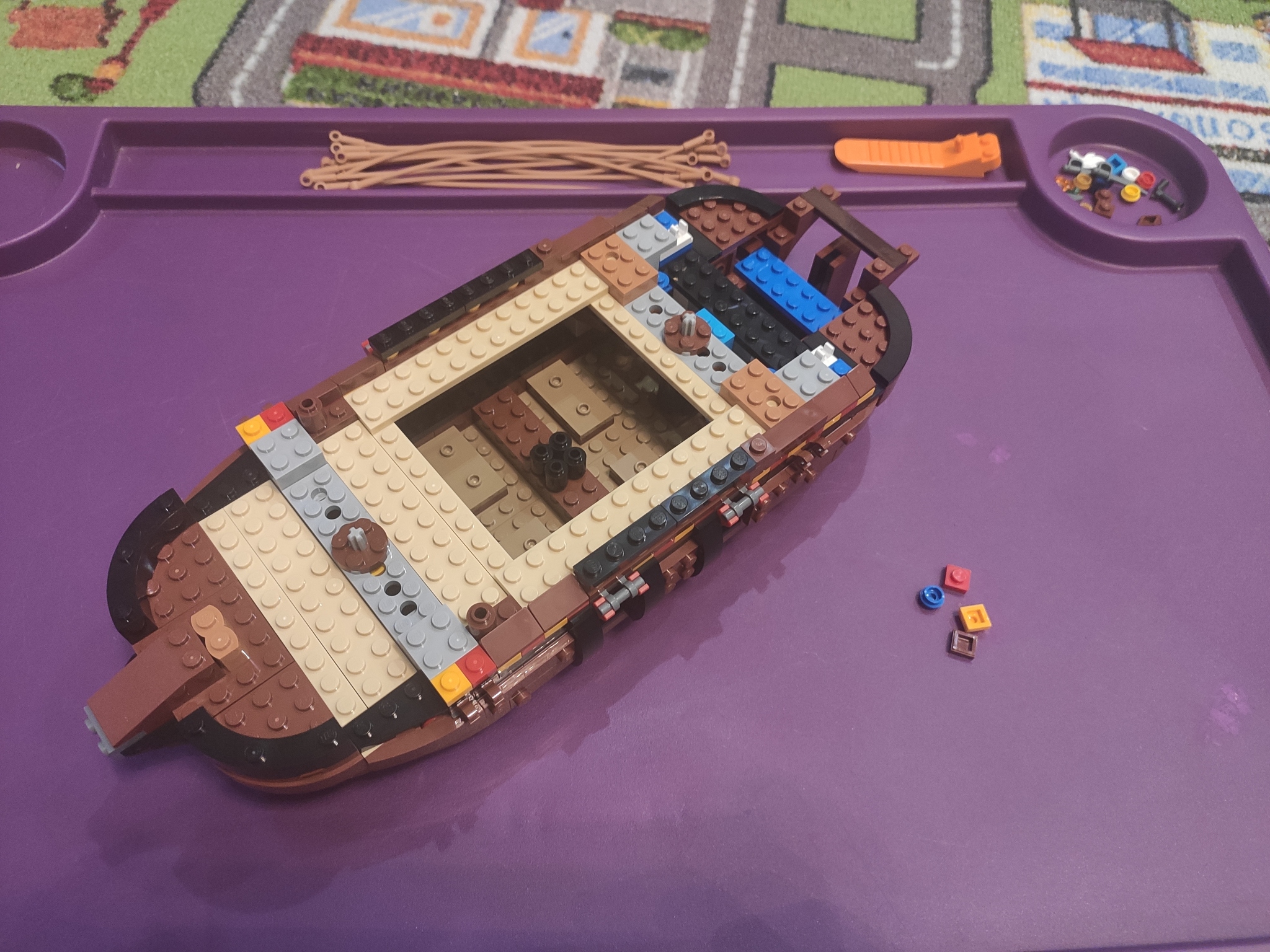 Pirate ship 31109 - My, Lego, Ship, A boat, Pirates, Constructor, Longpost