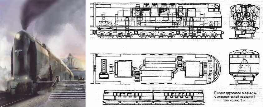 Hitler's toy - the Breitspurbahn railway - My, Railway, The Second World War, Railway transport, Locomotive, Railway, Driver, Longpost