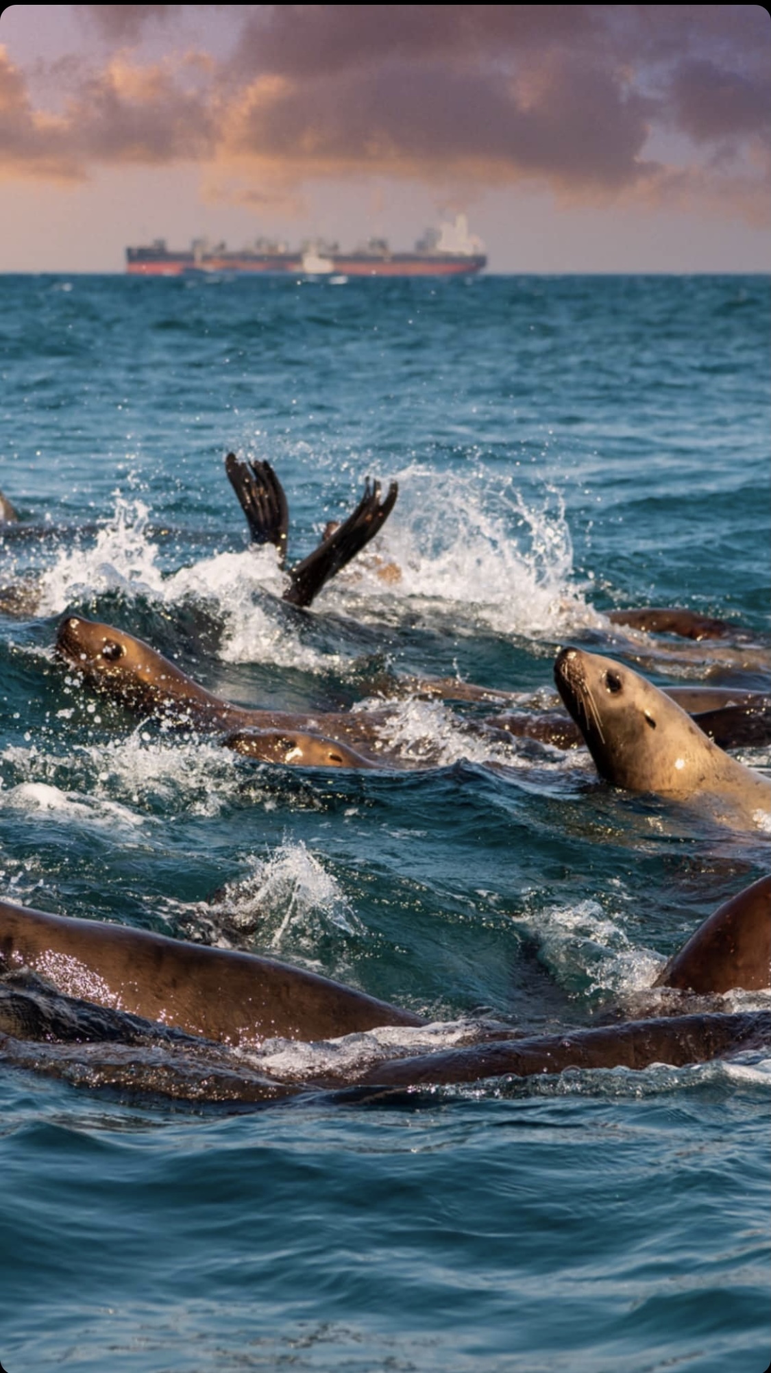 Swans, sea lions and Aniva lighthouse, Sakhalin - Sakhalin, Swans, Sunset, Aniva, Sea lions, Nevelsk, Sakhalin Region, Travel across Russia, Longpost