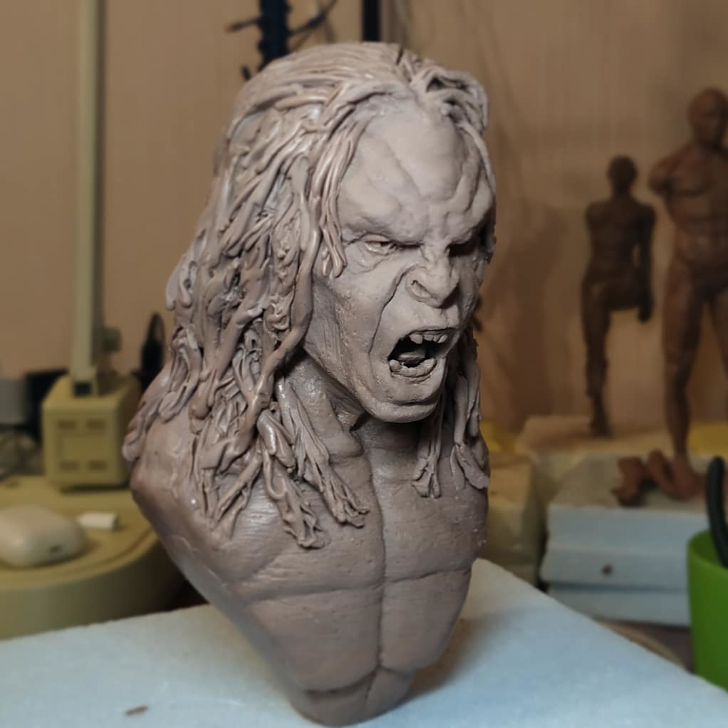 Орк  из monster clay - Моё, Рукоделие без процесса, Пластилин, Рукоделие, Ручная работа, Длиннопост