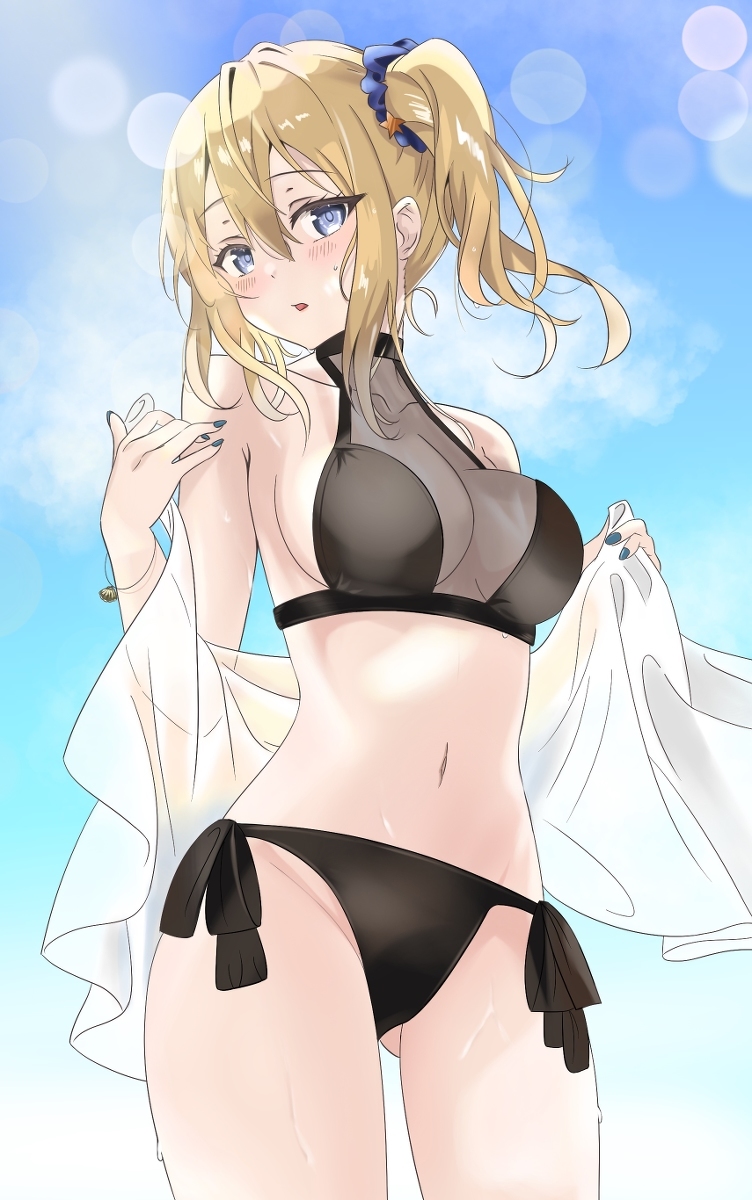 Ai Hayasaka - NSFW, Anime, Art, Anime art, Kaguya-Sama wa Kokurasetai, Hayasaka ai, Girls, Swimsuit, Bikini, Breast, Hand-drawn erotica, Erotic