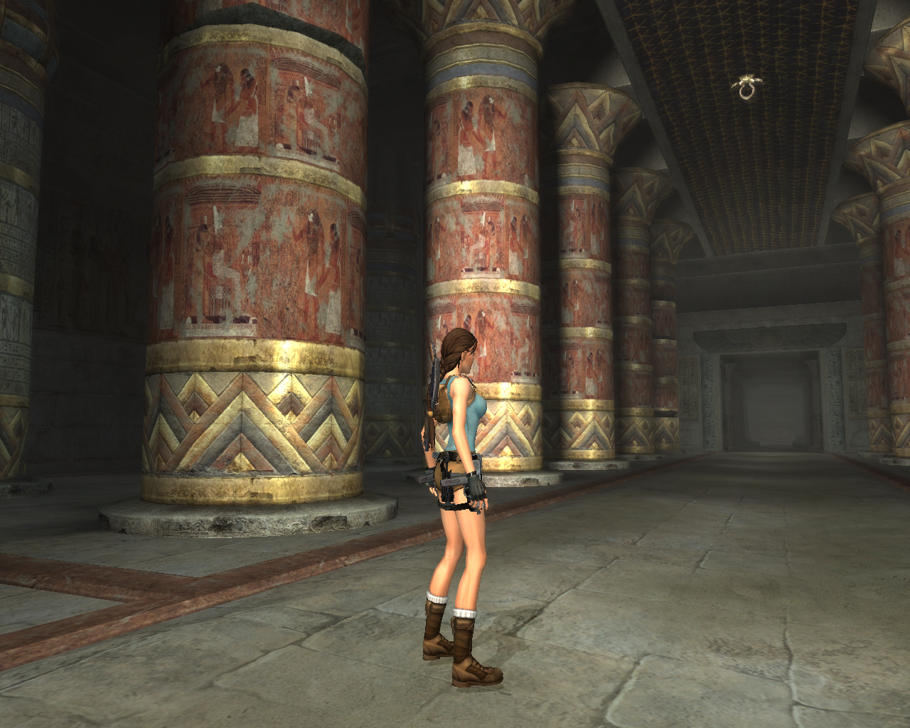 Screenshots of Lara from Tomb Raider Anniversary without textures, part 2 - My, Lara Croft, Tomb Raider: Lara Croft, Game art, Games, Screenshot, Screensaver, Wallpaper, Desktop wallpaper, Longpost