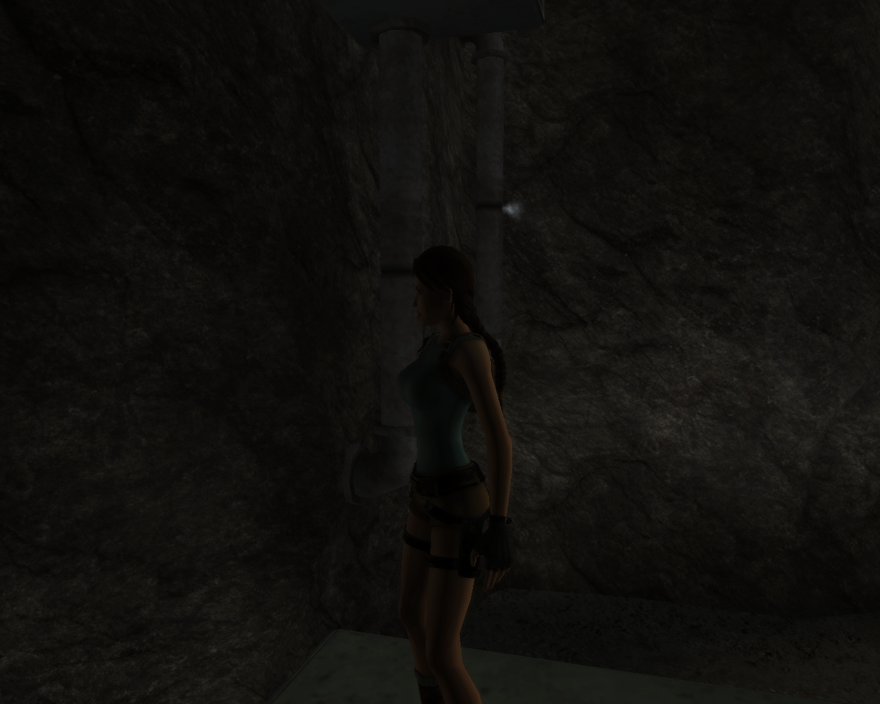 Screenshots of Lara from Tomb Raider Anniversary without textures, part 2 - My, Lara Croft, Tomb Raider: Lara Croft, Game art, Games, Screenshot, Screensaver, Wallpaper, Desktop wallpaper, Longpost