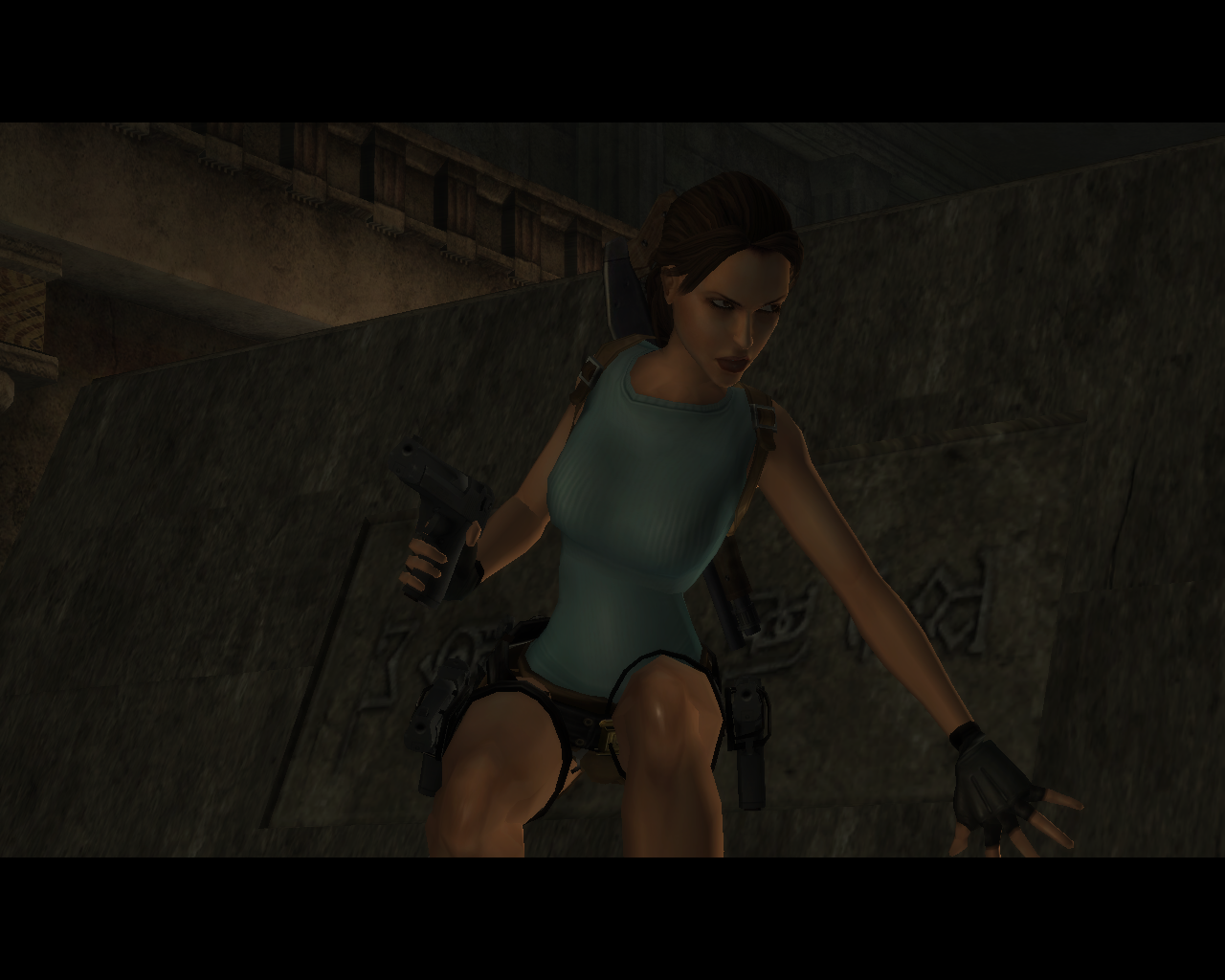 Screenshots of Lara in textureless mode from Tomb Raider: Anniversary. Are we nostalgic? - Lara Croft, Tomb Raider: Lara Croft, Games, Computer games, Game art, Screenshot, Screensaver, Wallpaper, , Desktop wallpaper, Longpost