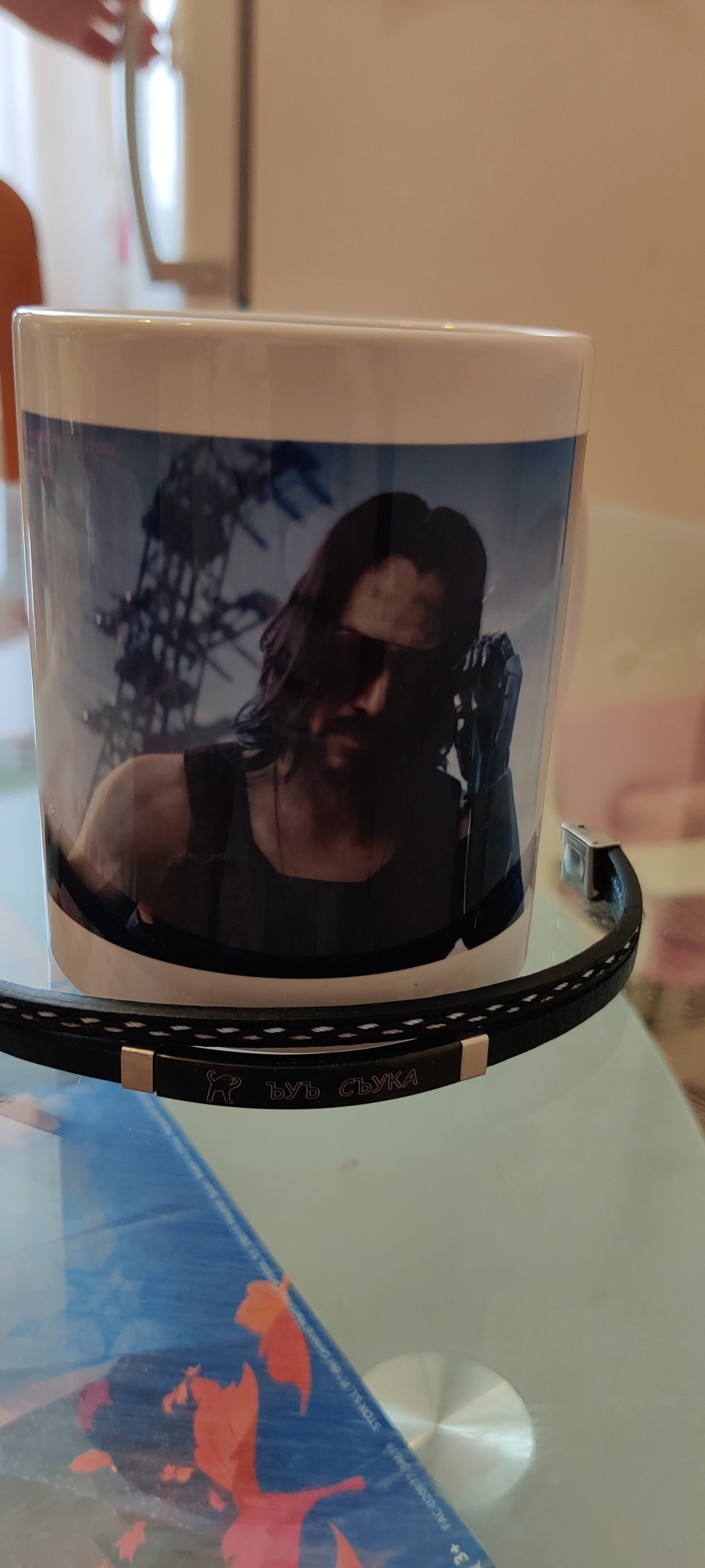 I will have my own achievement with a bracelet and a mug... - My, Achivka, Keanu Reeves, Cyberpunk 2077, Memes, Longpost