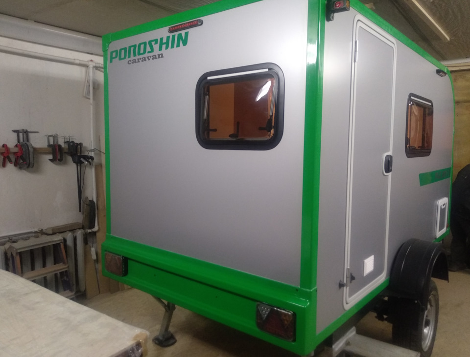 #PAGE280CB handed over to the customer / POROSHIN caravan - My, Camper, Fiberglass, Vanlife, Toilet, Video, Longpost, Teardrop Trailer