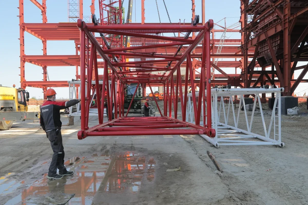 Dismantling of a 500-ton crane. Construction site report - My, Ecology, Building, Garbage, Waste recycling, Tap, Longpost