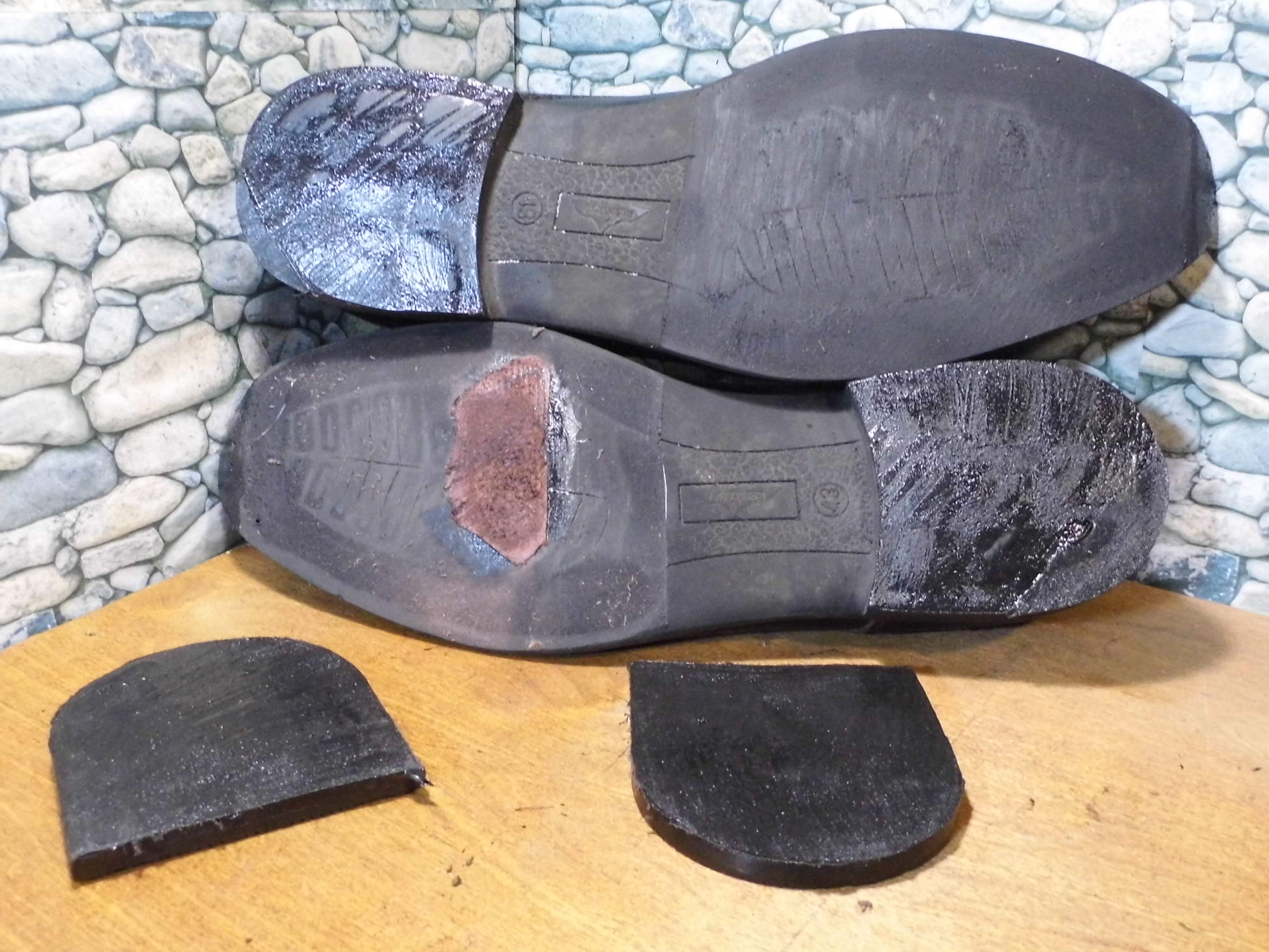 Cracked soles on leatherette shoes - My, Shoe repair, Shoes, Longpost