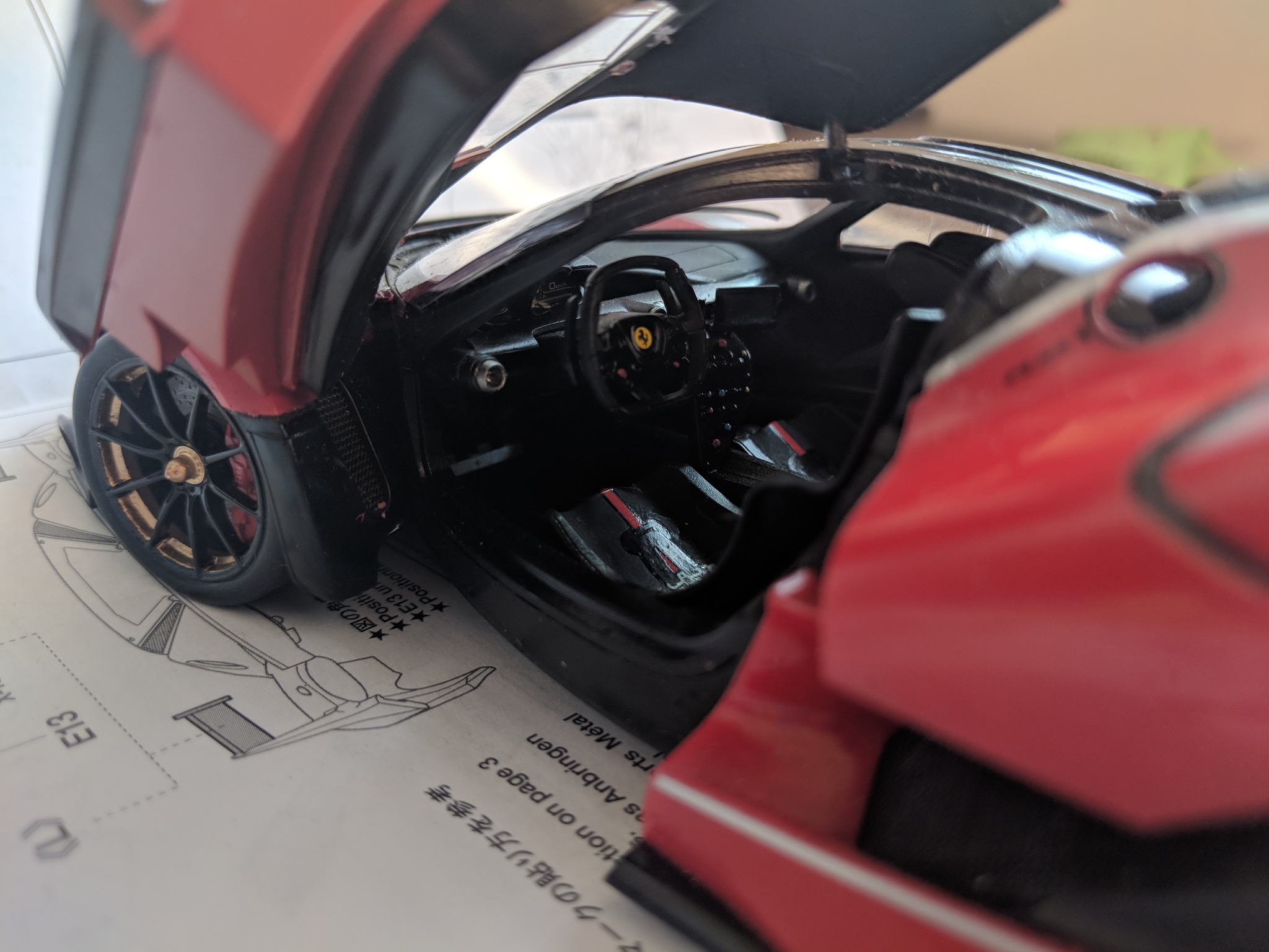 Ferrari FFX K Tamiya - My, Scale model, Prefabricated model, Stand modeling, Car modeling, Ferrari, Longpost