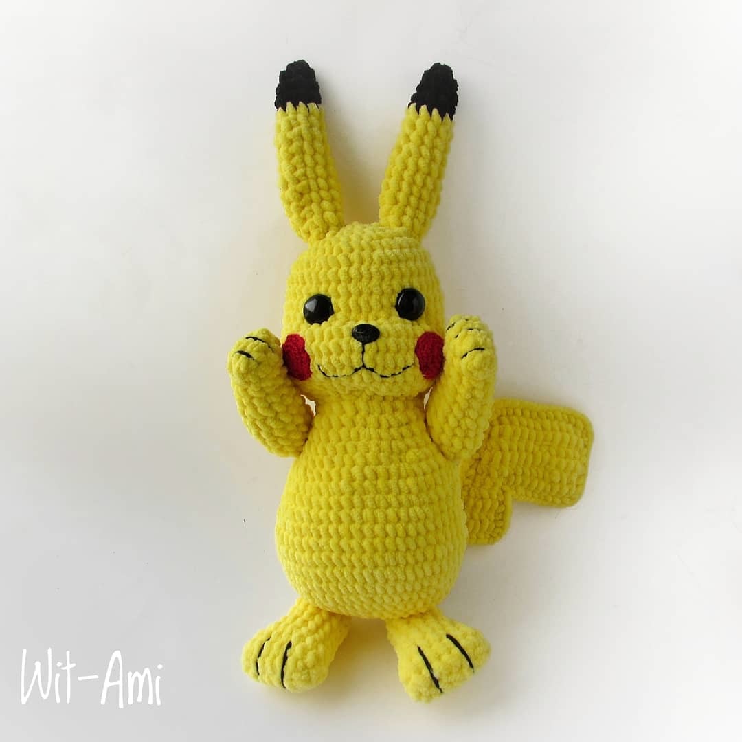 Pikachu I Choose You! - My, Crochet, Knitted toys, Plush Toys, Needlework, Creation, Friday tag is mine, Pikachu, Pokemon, Longpost, , Needlework without process