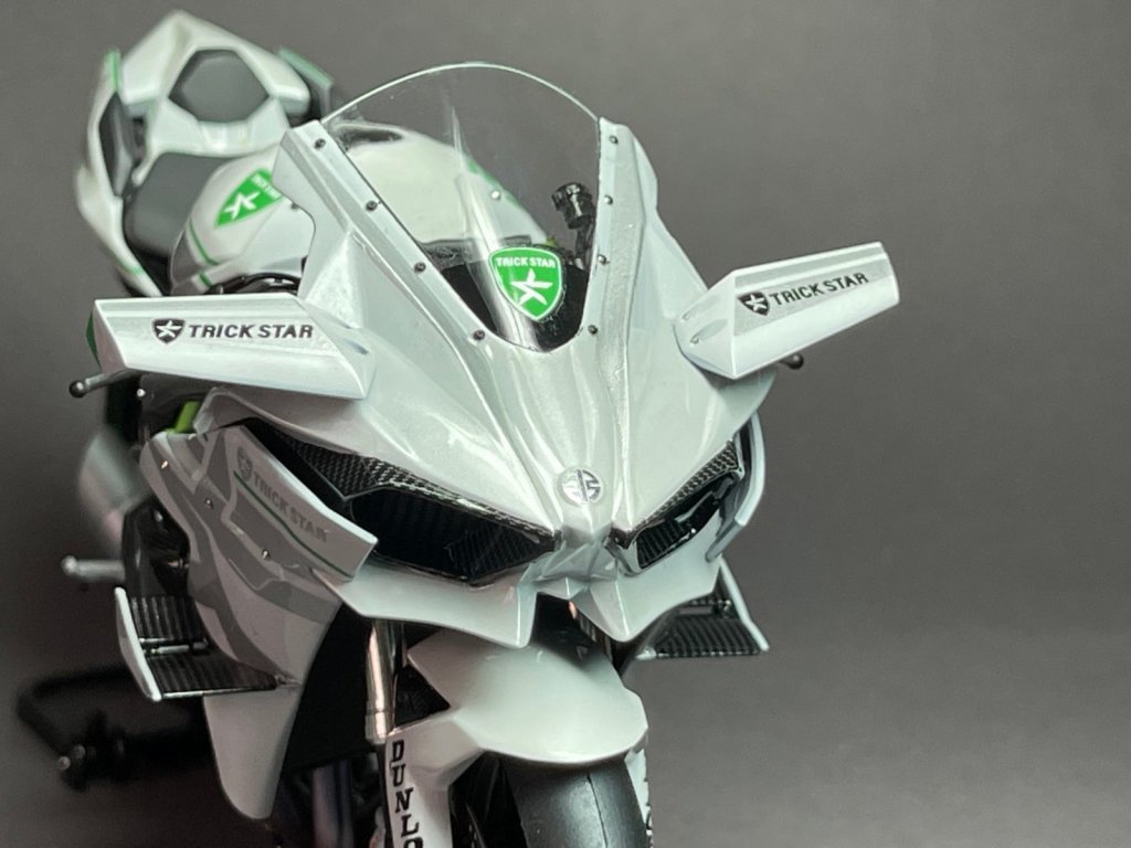 Kawasaki Ninja H2R Trickstar - My, Stand modeling, Superbike, Tamiya, Kawasaki, Longpost