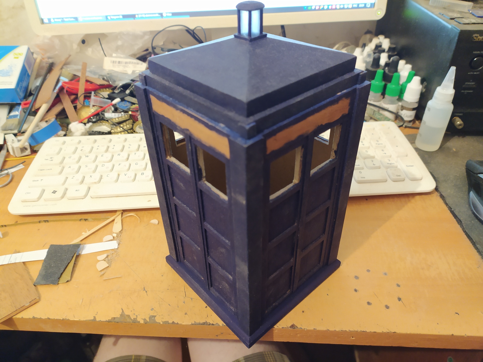 Entertaining TARDISConstruction - My, With your own hands, Doctor Who, TARDIS, Homemade, Longpost