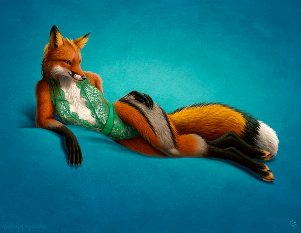 Confident - NSFW, Furry, Anthro, Art, Furry edge, Furry fox, Kippurable