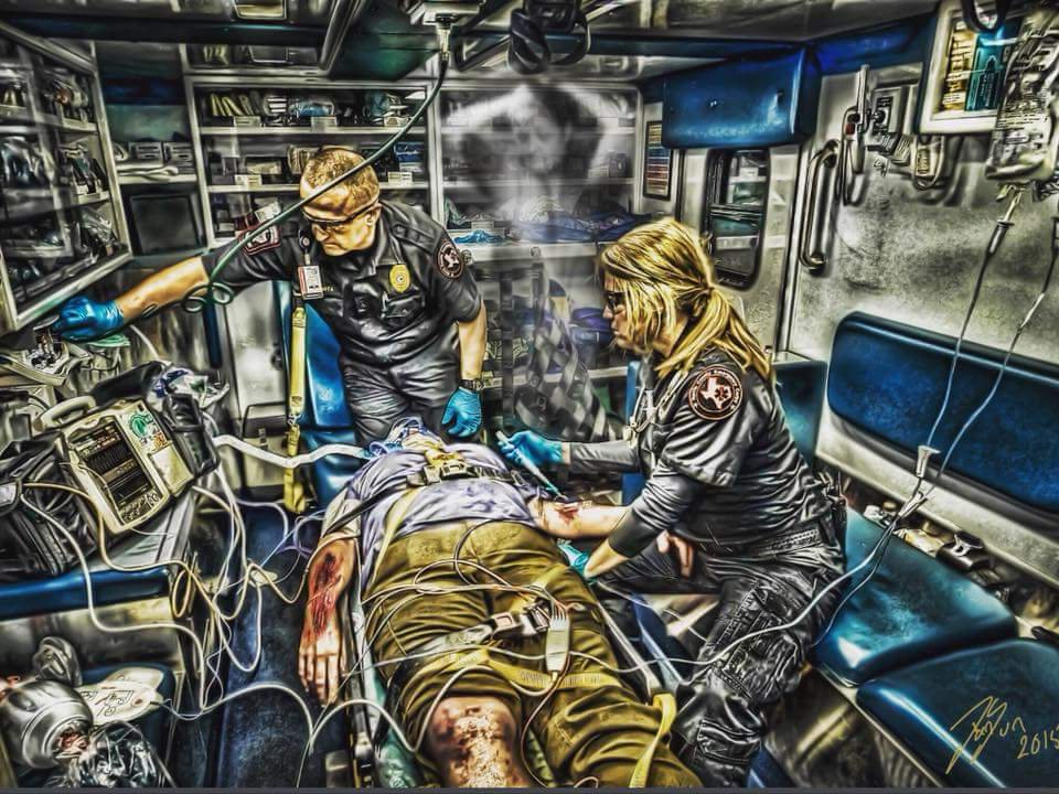 Some very powerful drawings from Daniel Sundahl about the work of paramedics - Doctors, Firefighters, Drawing, Art, Rescuers, Police, Longpost