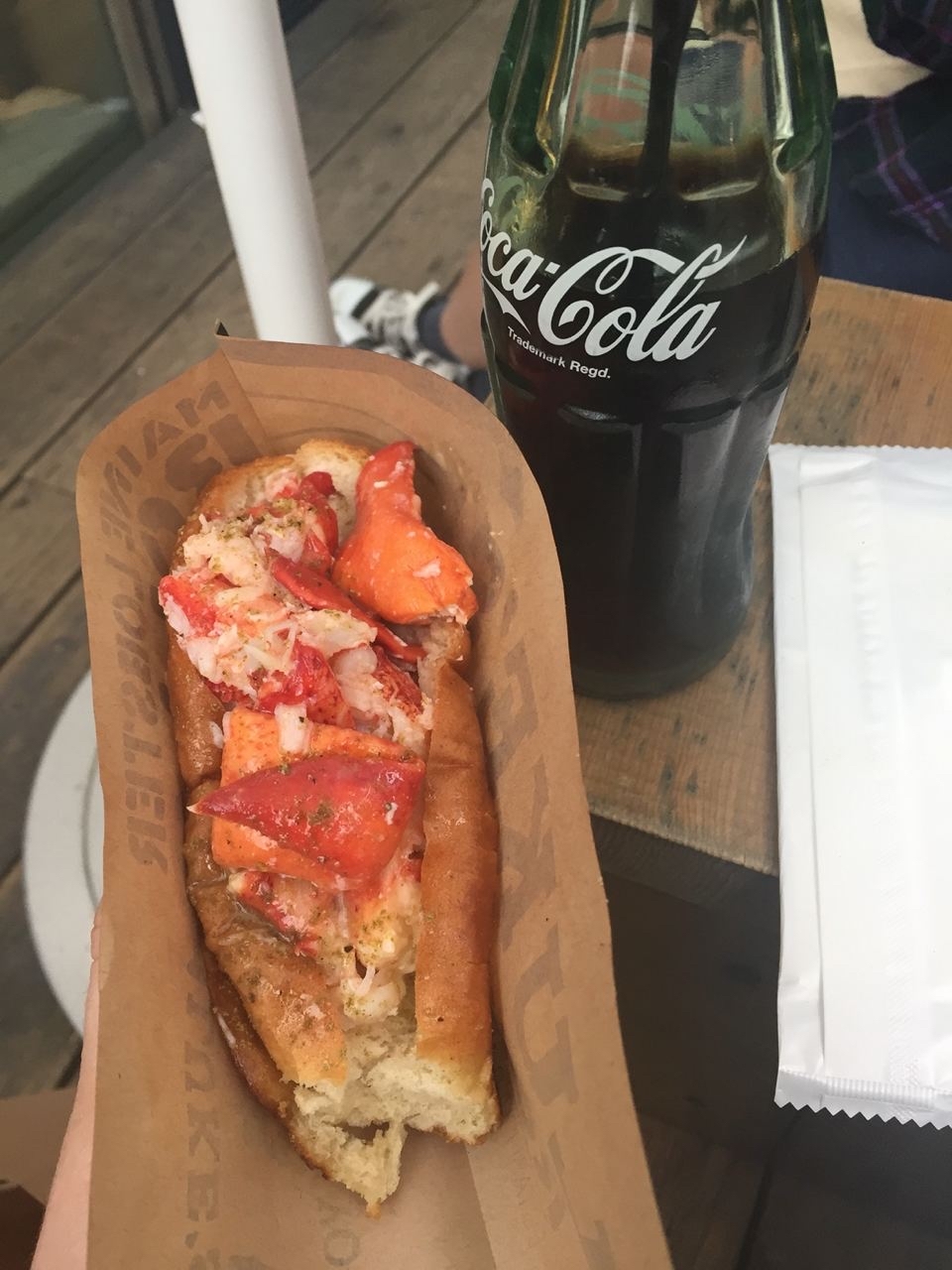 Japanese hot dog with lobster - My, Japan, Street food, Hot Dog, Lobster