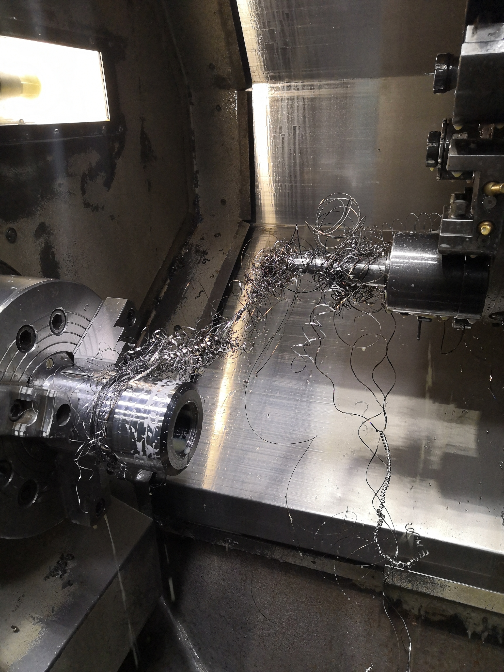 - Everything is set, check the binding of the instrument and work, - I look and it is really tied! - My, Turning machine, CNC, Factory, Work, Humor