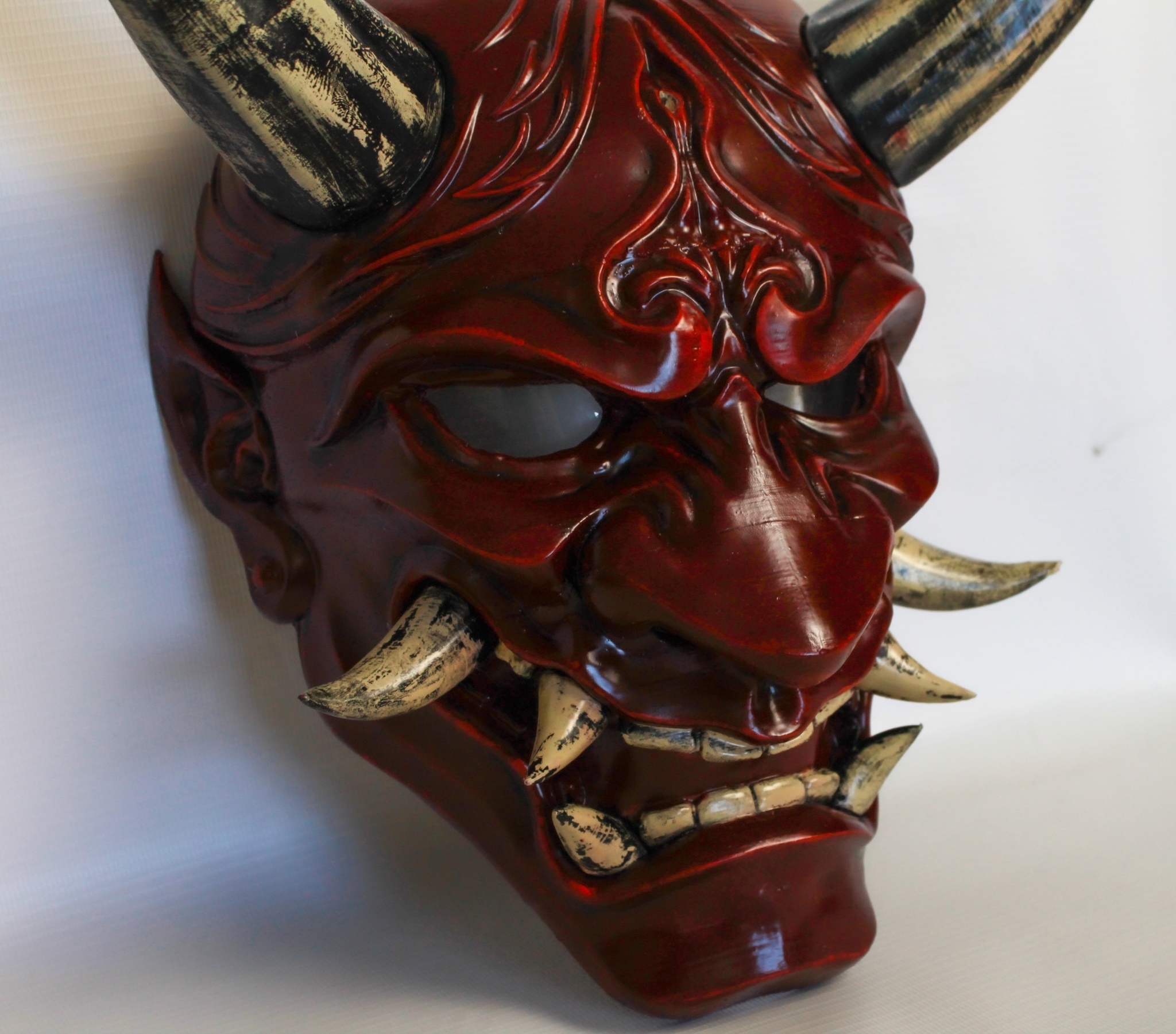 Airsoft mask ONI - My, Cosplay, 3D, 3D печать, Demon they, Painting, Longpost, Airsoft