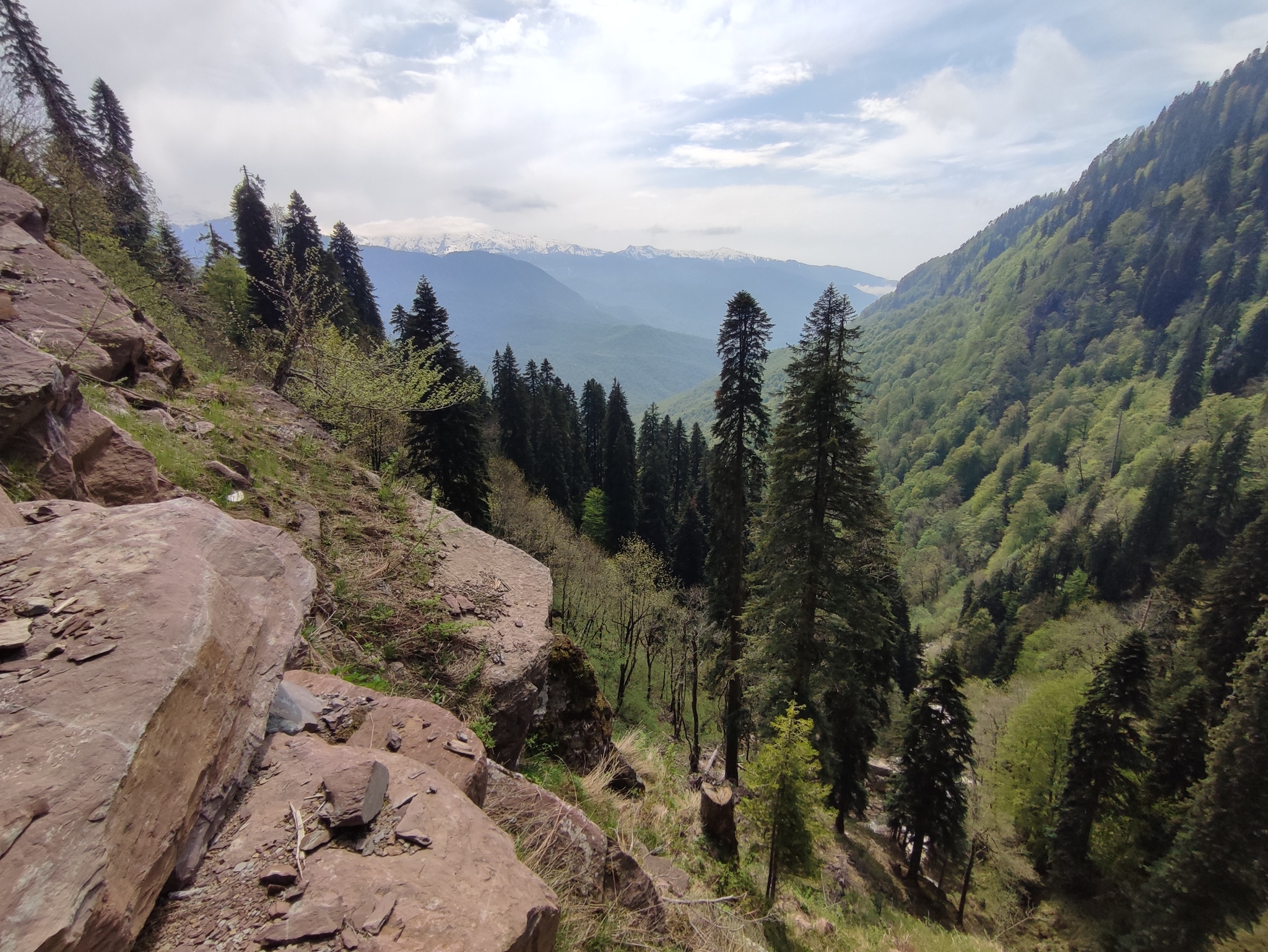 Breathtaking from such open spaces - My, The mountains, Heat, The photo