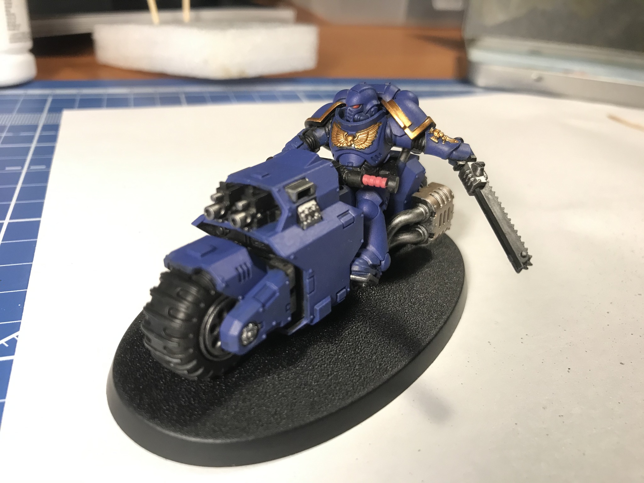 Is my first one finished? - My, Warhammer 40k, Warhammer, Hobby, Wh miniatures, Wh painting, Wargame, Board games, Painting, , Painting miniatures, Longpost