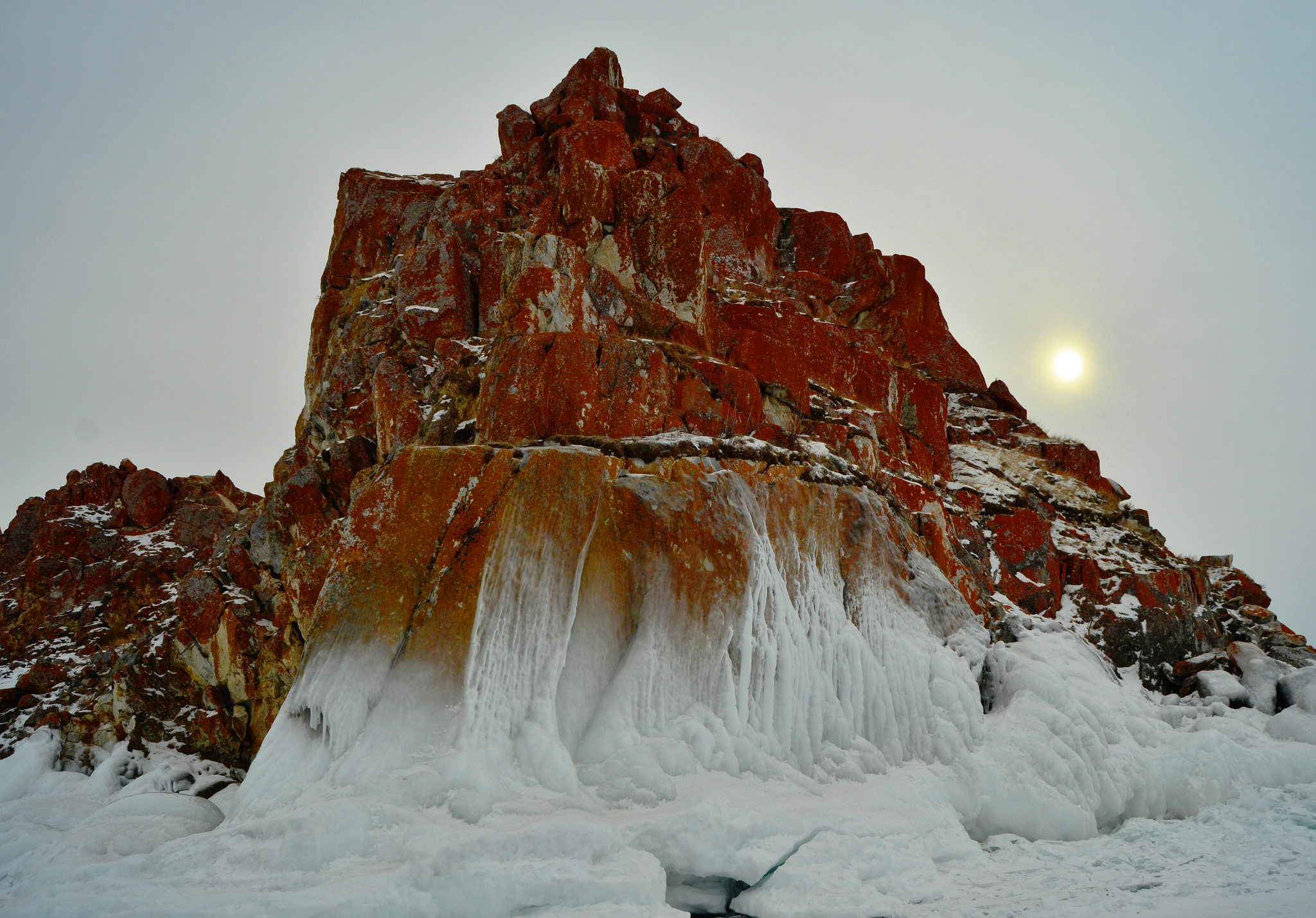 winter Baikal - The photo, Travels, Nature, Baikal, Landscape, The rocks, Longpost