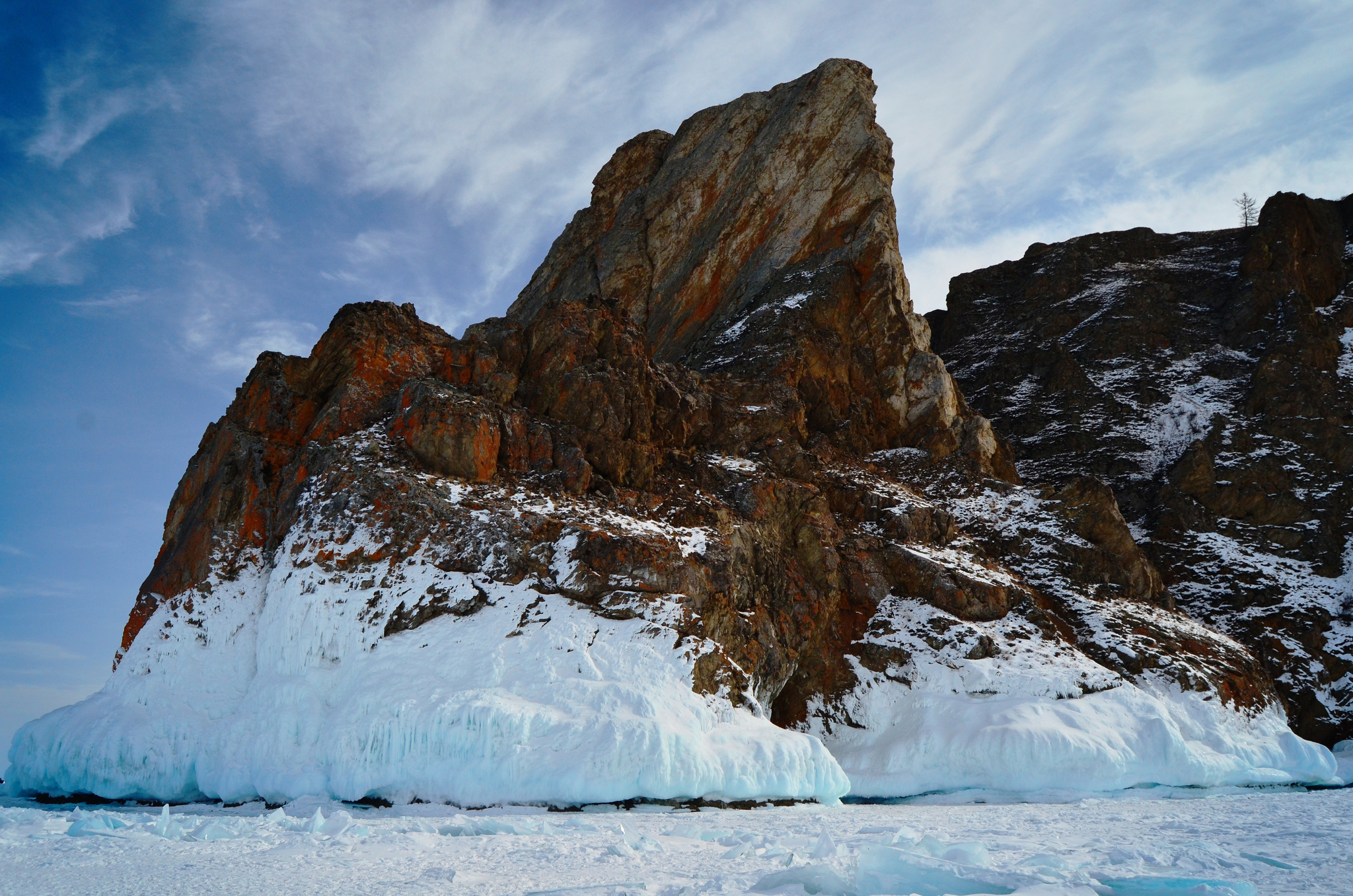 winter Baikal - The photo, Travels, Nature, Baikal, Landscape, The rocks, Longpost