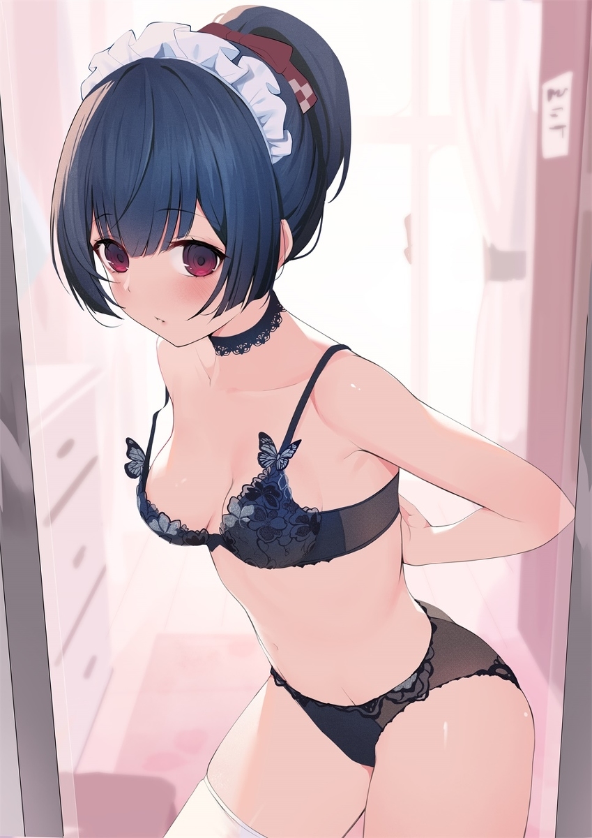 Rinze morino - NSFW, Anime, Art, Anime art, Erotic, The idolmaster, Idolmaster shiny colors, Morino Rinze, Girls, , Stockings, Underwear, Breast