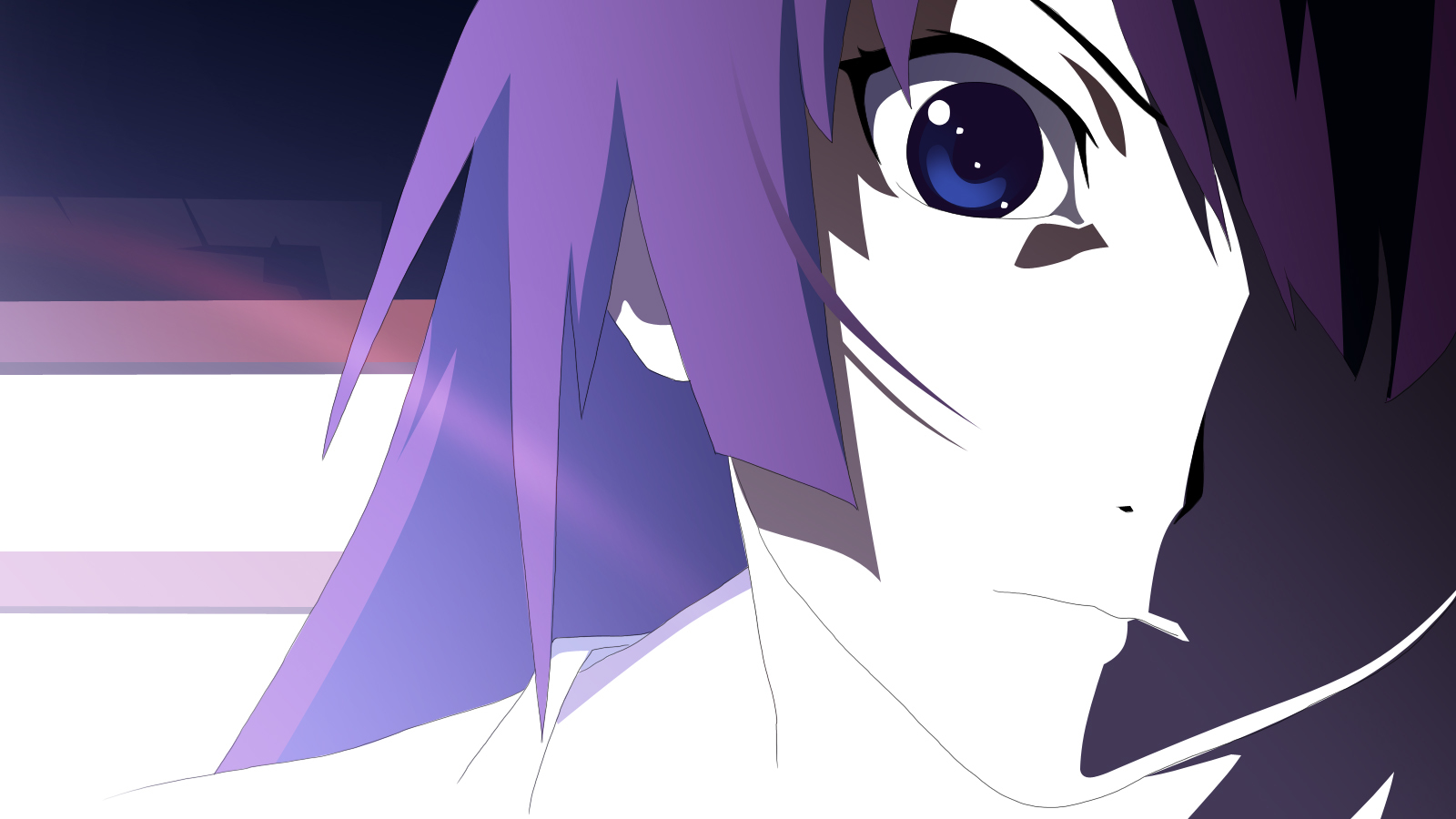 Art, wallpapers and screenshots of Hitagi - Monogatari series, Hitagi senjougahara, Art, Fan art, Wallpaper, Desktop wallpaper, Anime, Screenshot, Longpost