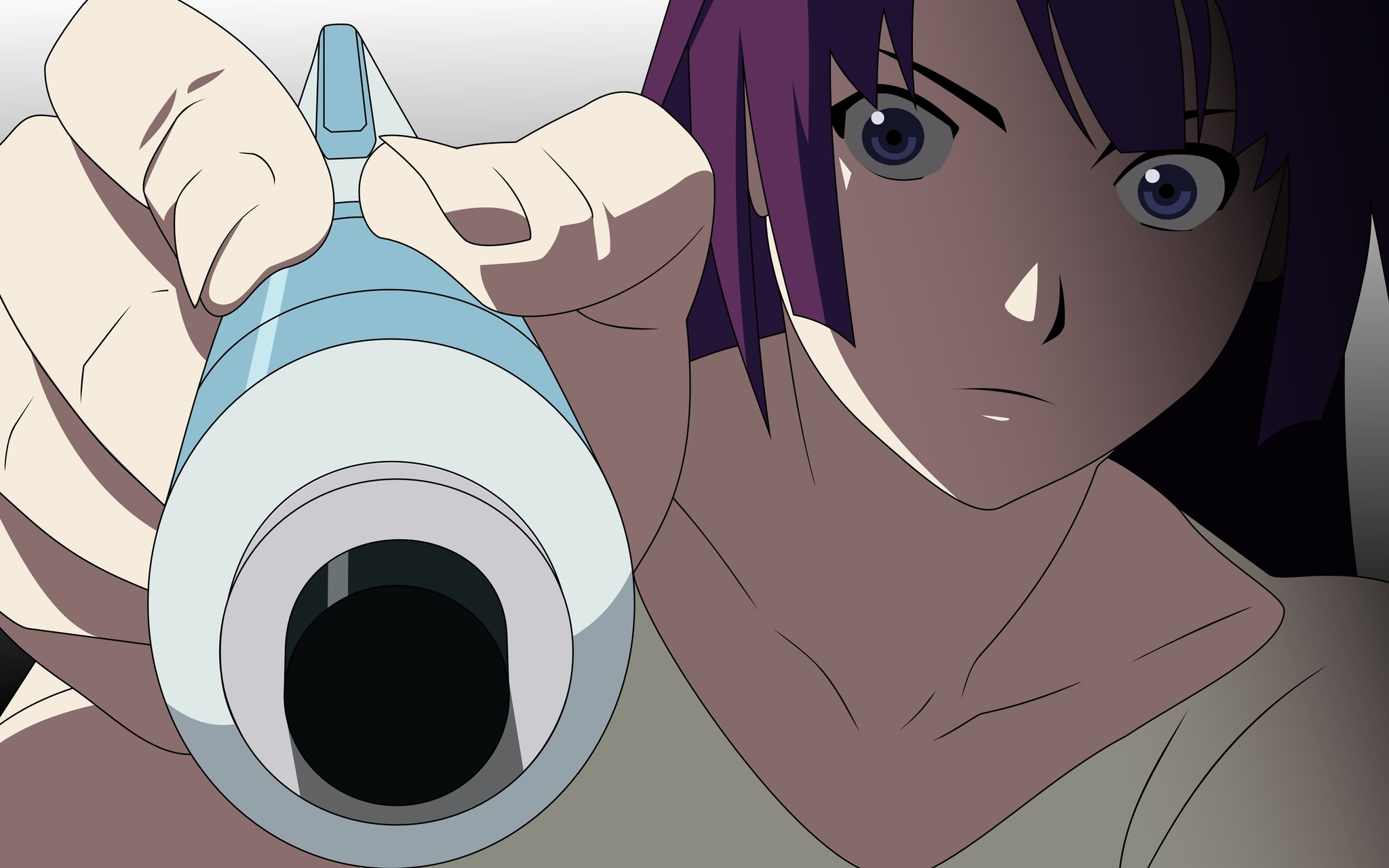 Art, wallpapers and screenshots of Hitagi - Monogatari series, Hitagi senjougahara, Art, Fan art, Wallpaper, Desktop wallpaper, Anime, Screenshot, Longpost