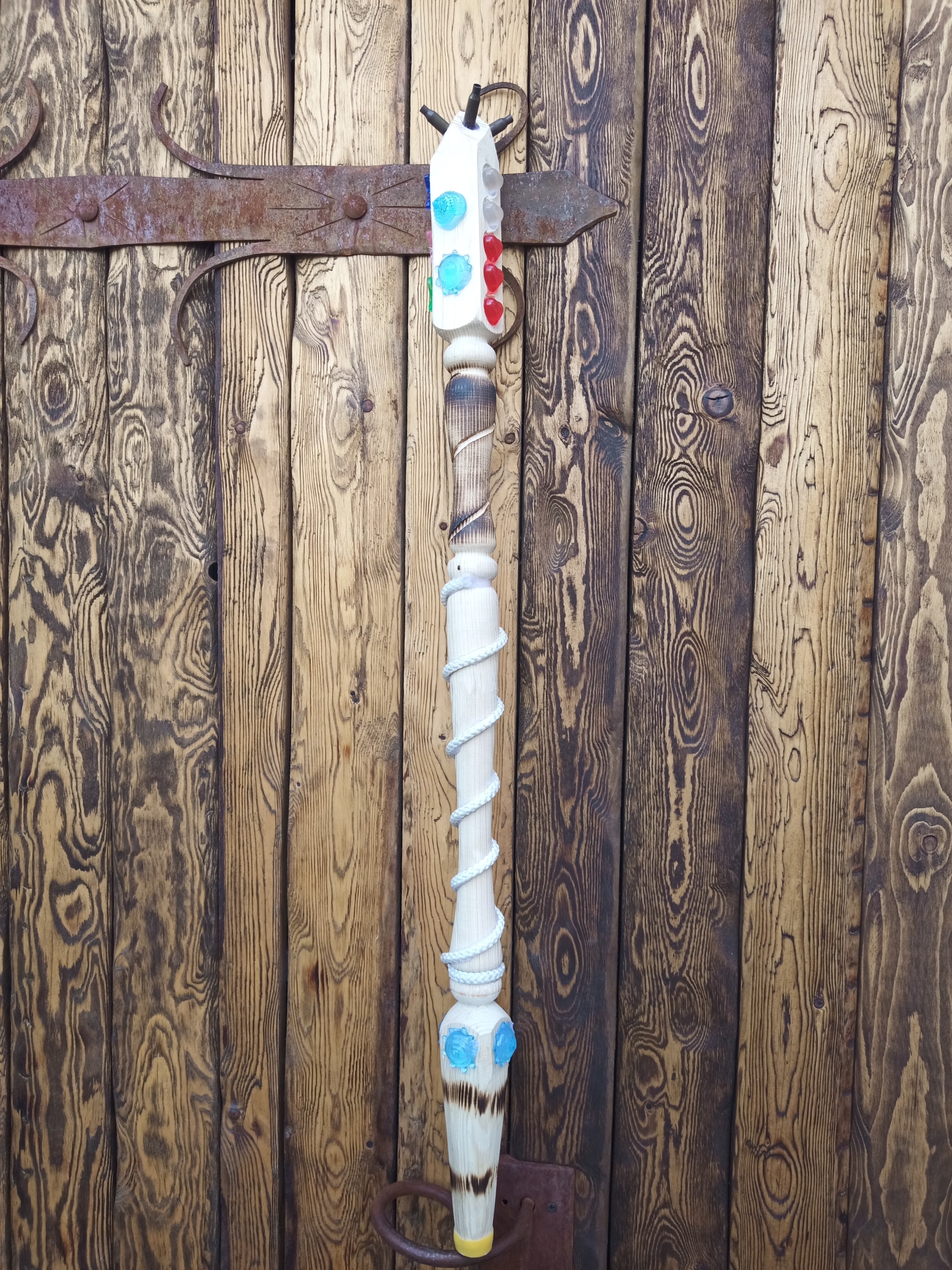 Magic staff for a child - My, Staff, Magic, Children, Holidays, New Year, With your own hands, Woodworking, Creation, , Children's creativity, Positive, Video, Longpost