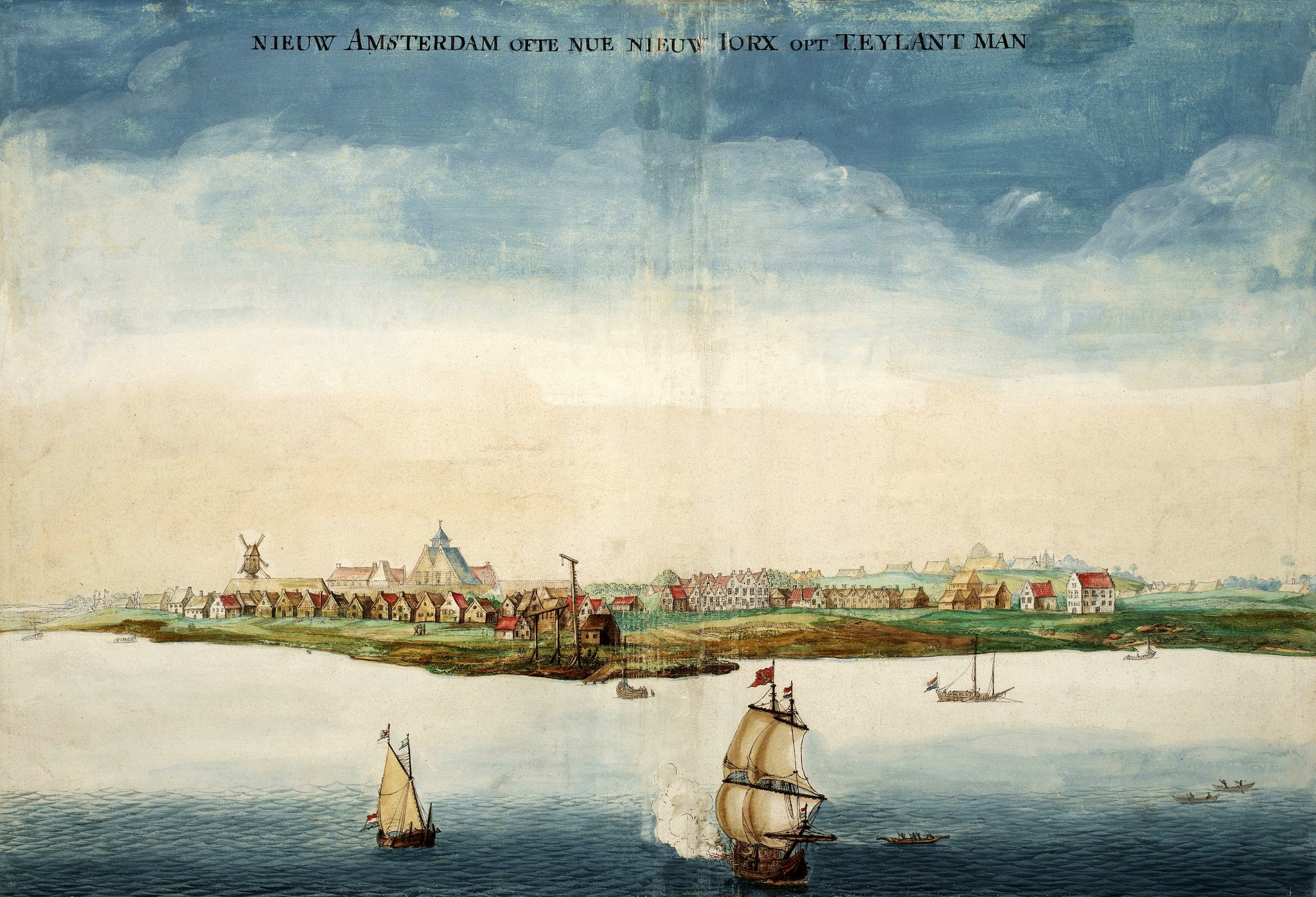 New Amsterdam in 1660, Castello scheme - Cards, Geography, Story, Interesting, New York, Longpost