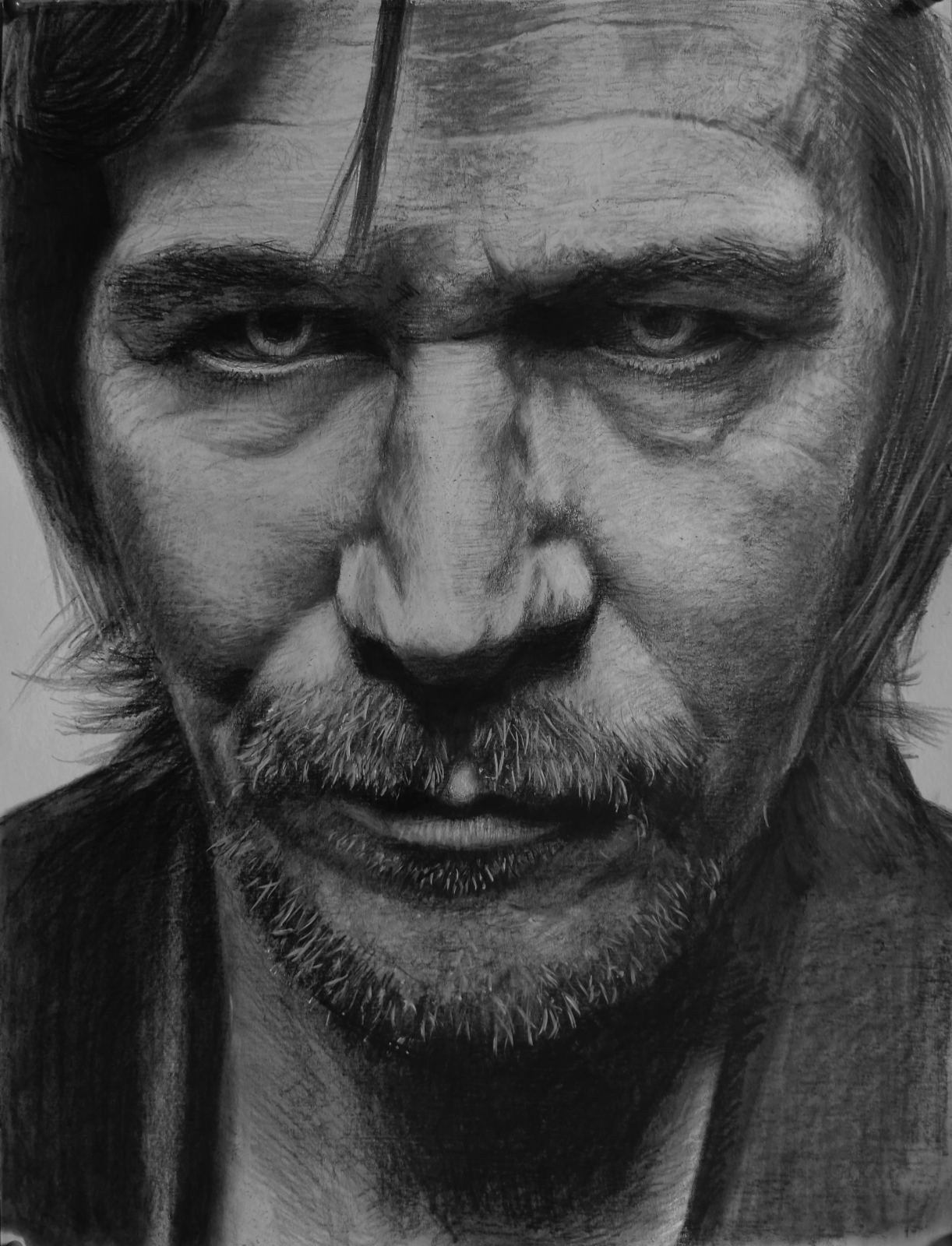 Gary Oldman - My, Graphics, Graphite, Portrait