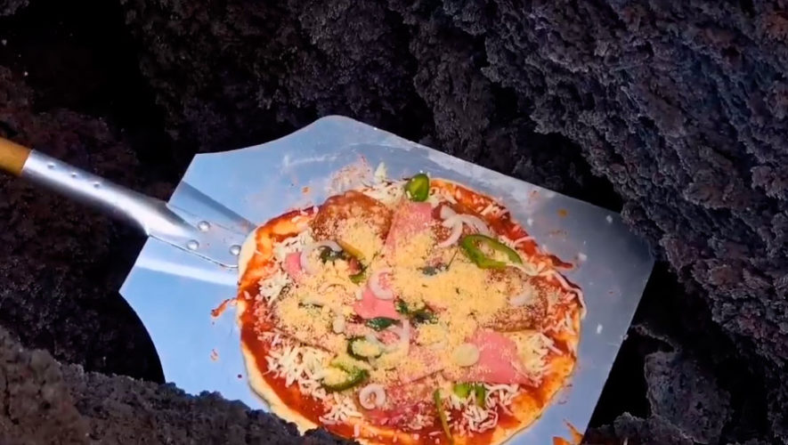 Piping hot - Guatemala, Volcano, Pizza, Cooking, Longpost, Pacaya Volcano