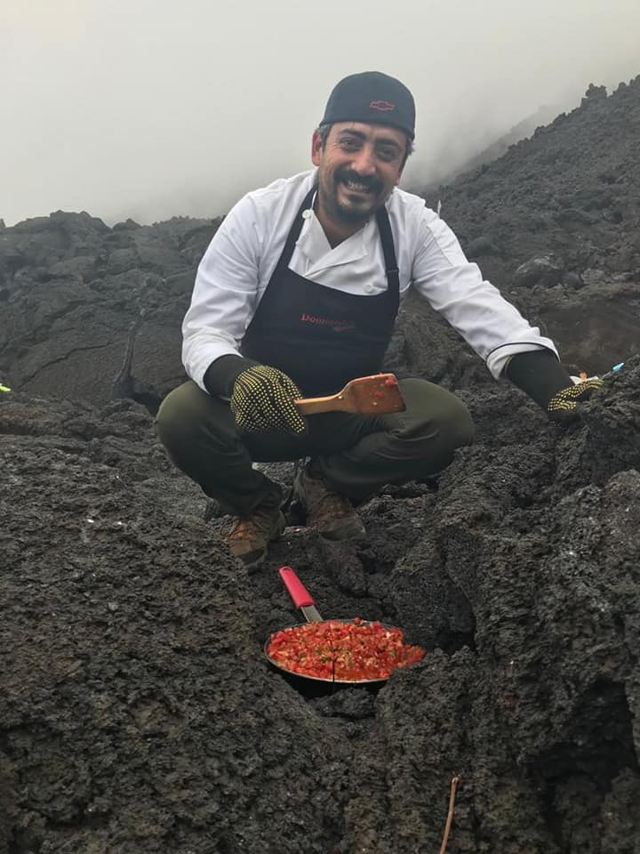 Piping hot - Guatemala, Volcano, Pizza, Cooking, Longpost, Pacaya Volcano