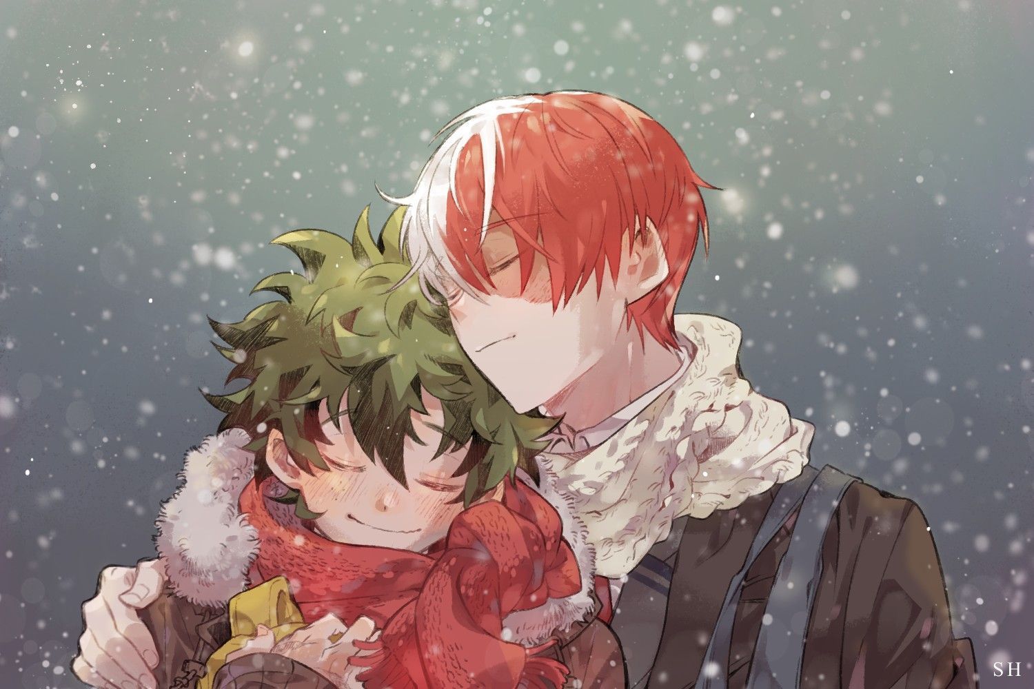 Deku and Todoroki. - Anime, Anime art, Boku no hero academia, Midoriya izuku, Todoroki shouto, Shipping, Senen-Ay, Gays, , Yaoi, Longpost